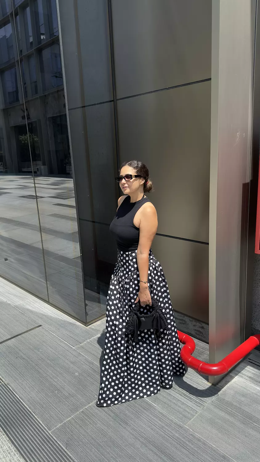 Polka dots corset skirt 1