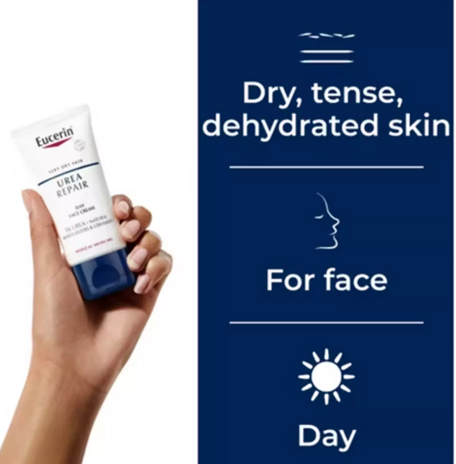Eucerin UreaRepair Replenishing Dry Skin Face Cream 5% Urea 50ml 2