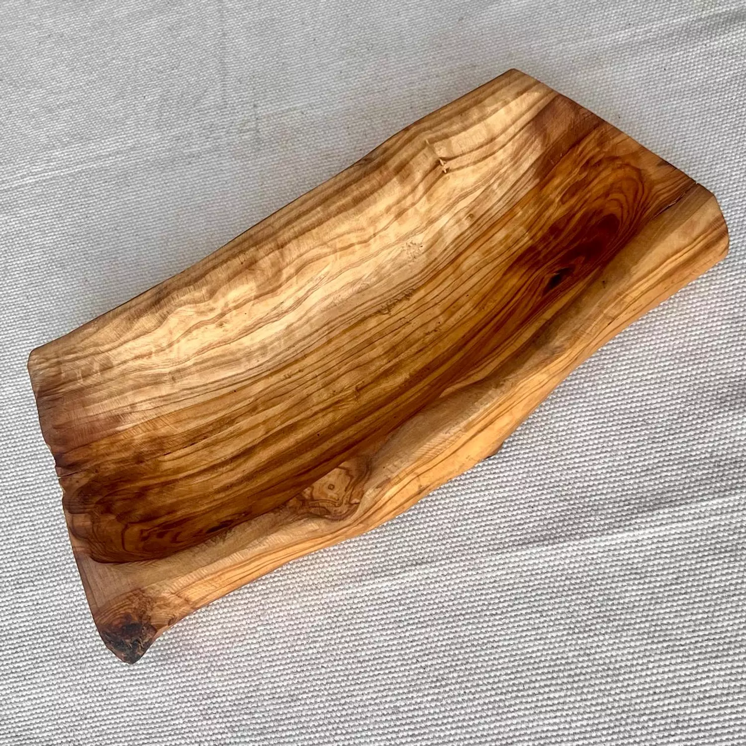 Olive Wood Deep Serving Platter 2