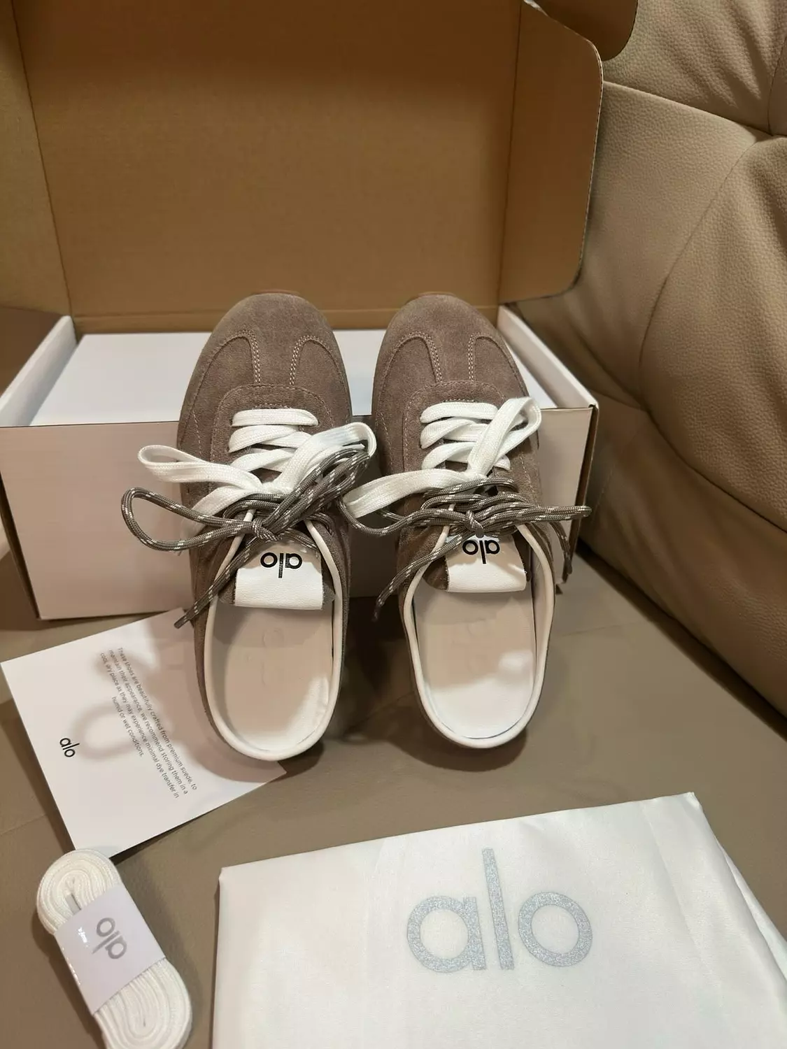 Alo shoes brown hover image