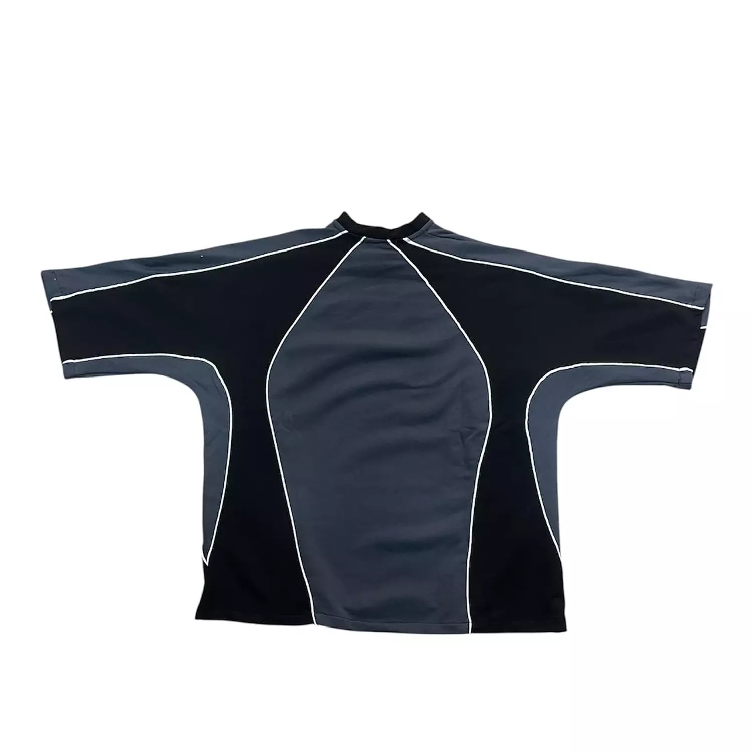  De-lys slices box fit Black & Grey with white stripe t shirt 2