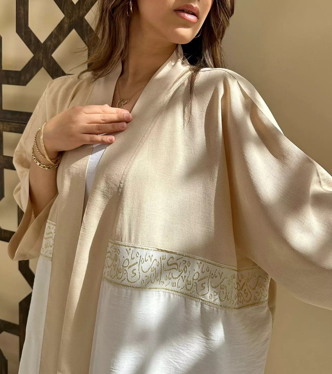 Our ‘Golden-White’ Arabian kaftan 2