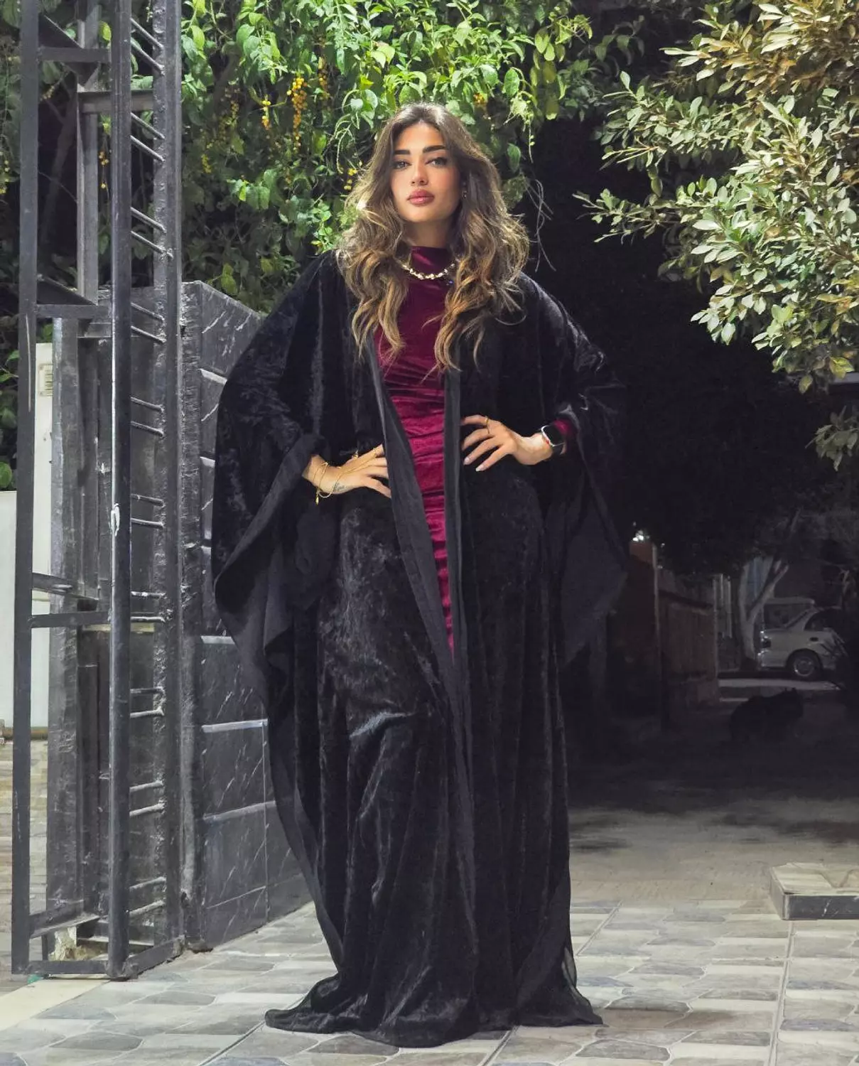 Black Suede Kaftan image
