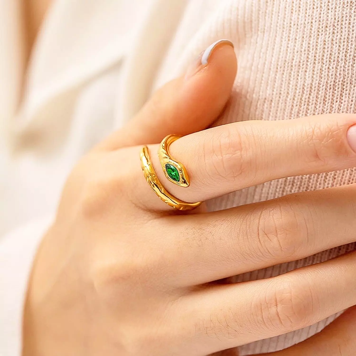 Crystal Snake ring 2