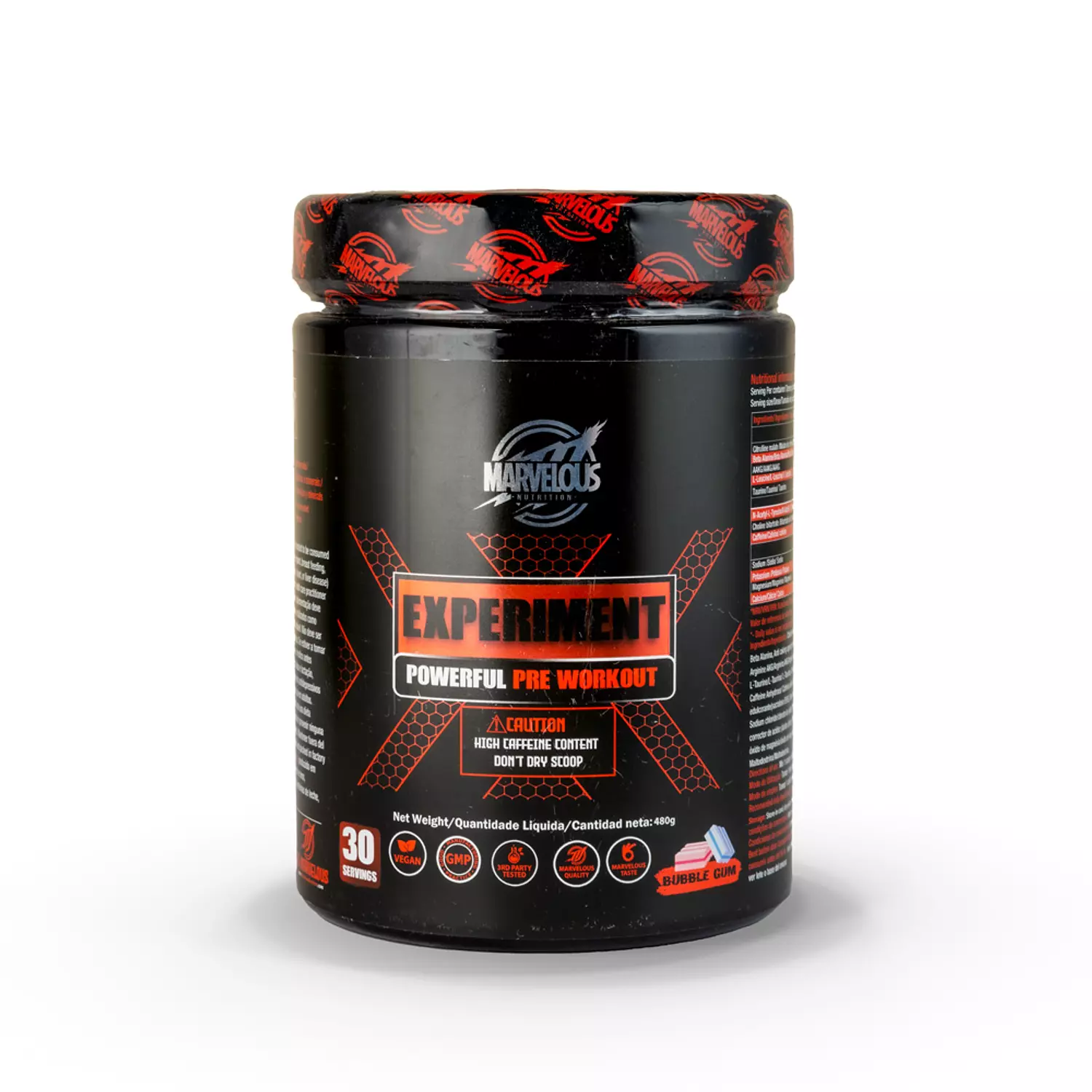 Marvelous Nutrition Experiment Powerful pre Workout-30Serv.- image