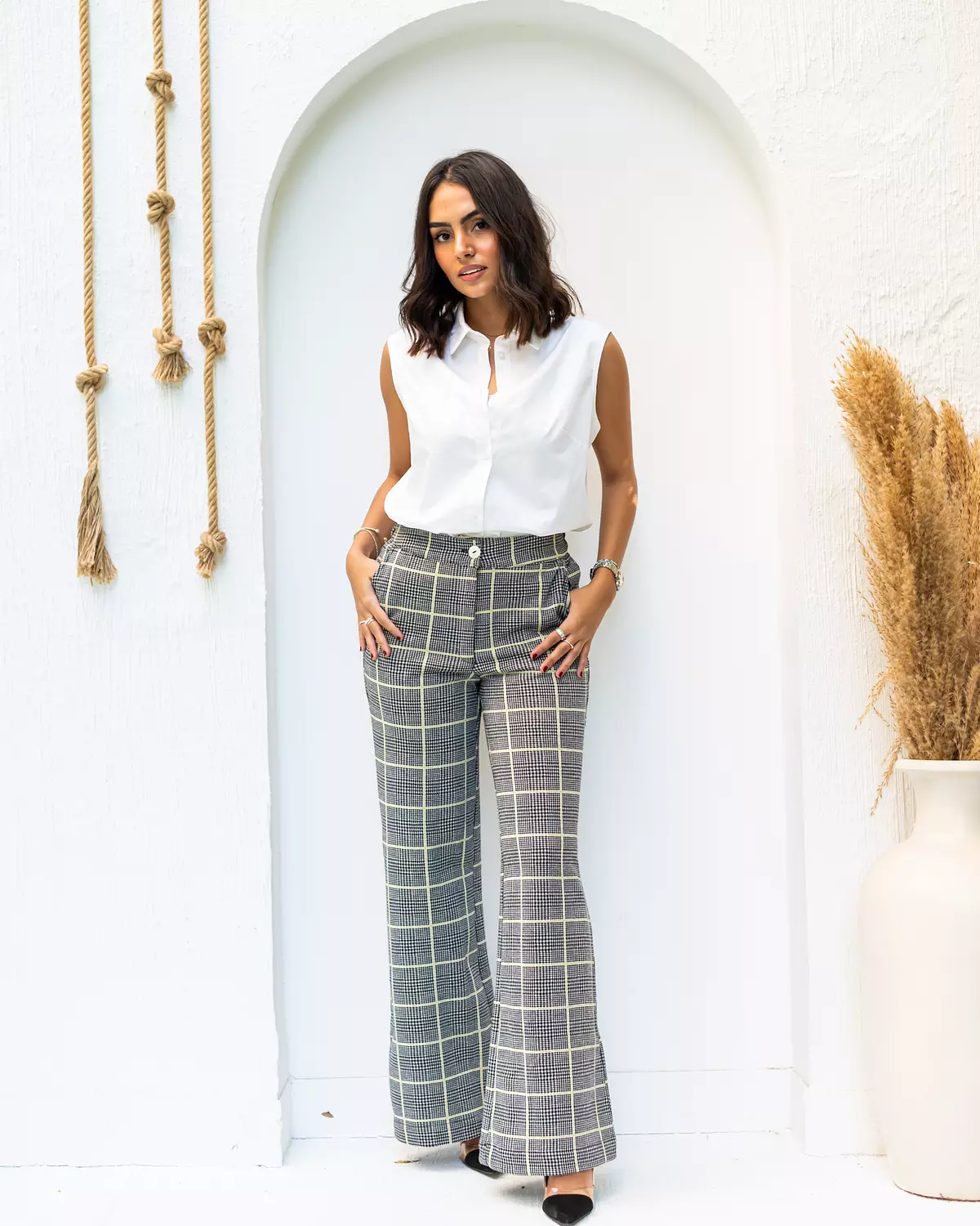 Checkerboard pants 2