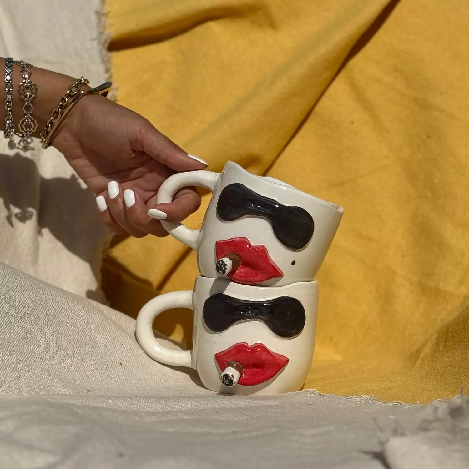 ZigZag Black & Red Cigarette Mug hover image