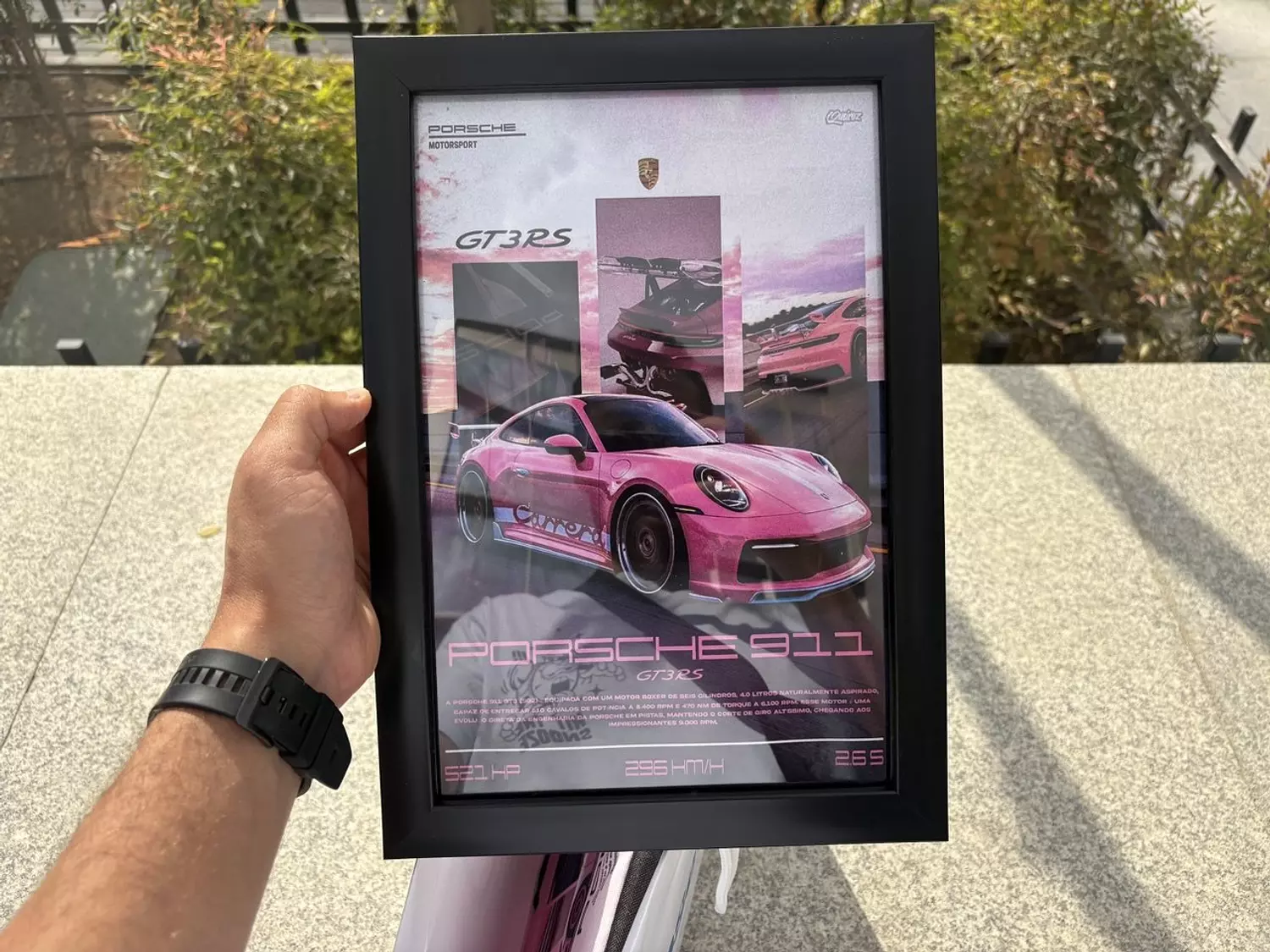 Pink Porsche Frame hover image