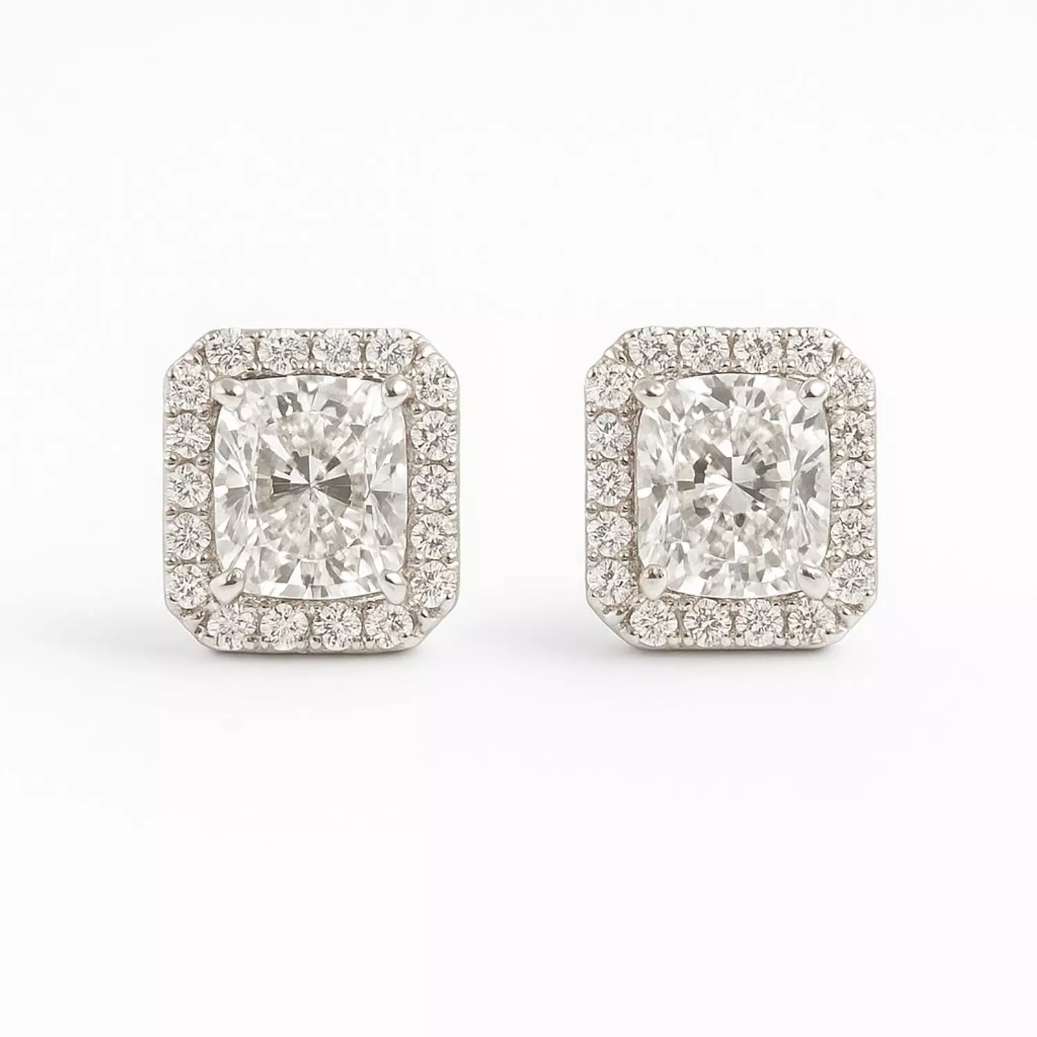 Silver Earrings Daimond 1