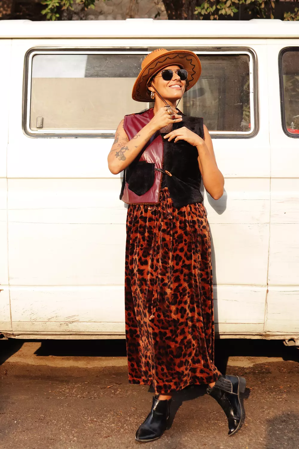 Leopard skirt image