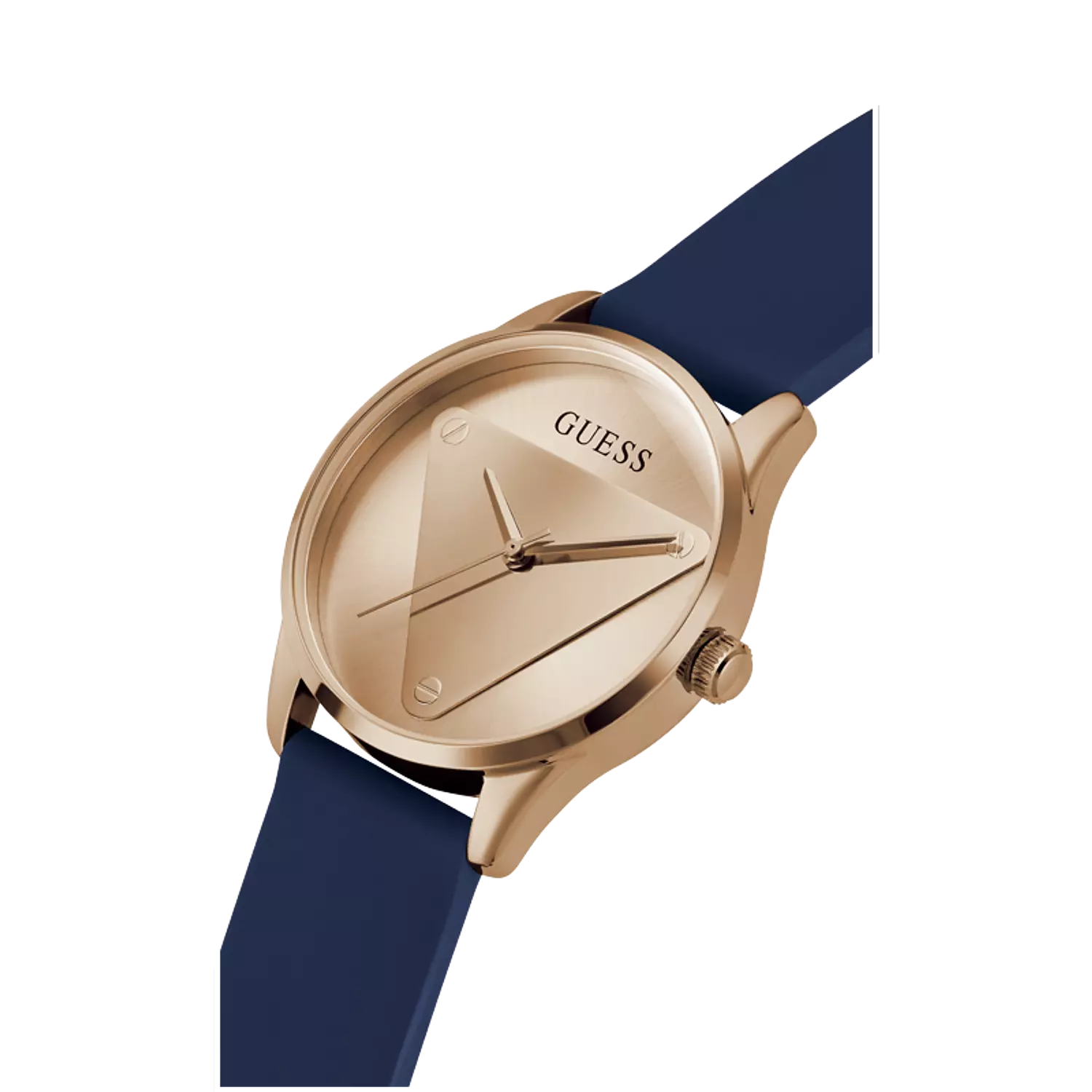 Guess GW0509L1 Watch For Ladies Case Color Rose Gold Tone - Round Shape Silicone Strap 3