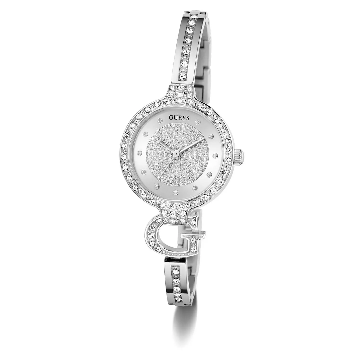 GUESS Ladies Giselle Silver Tone Analog Watch Silver Tone Stainless Steel Bracelet GW0929L1 3