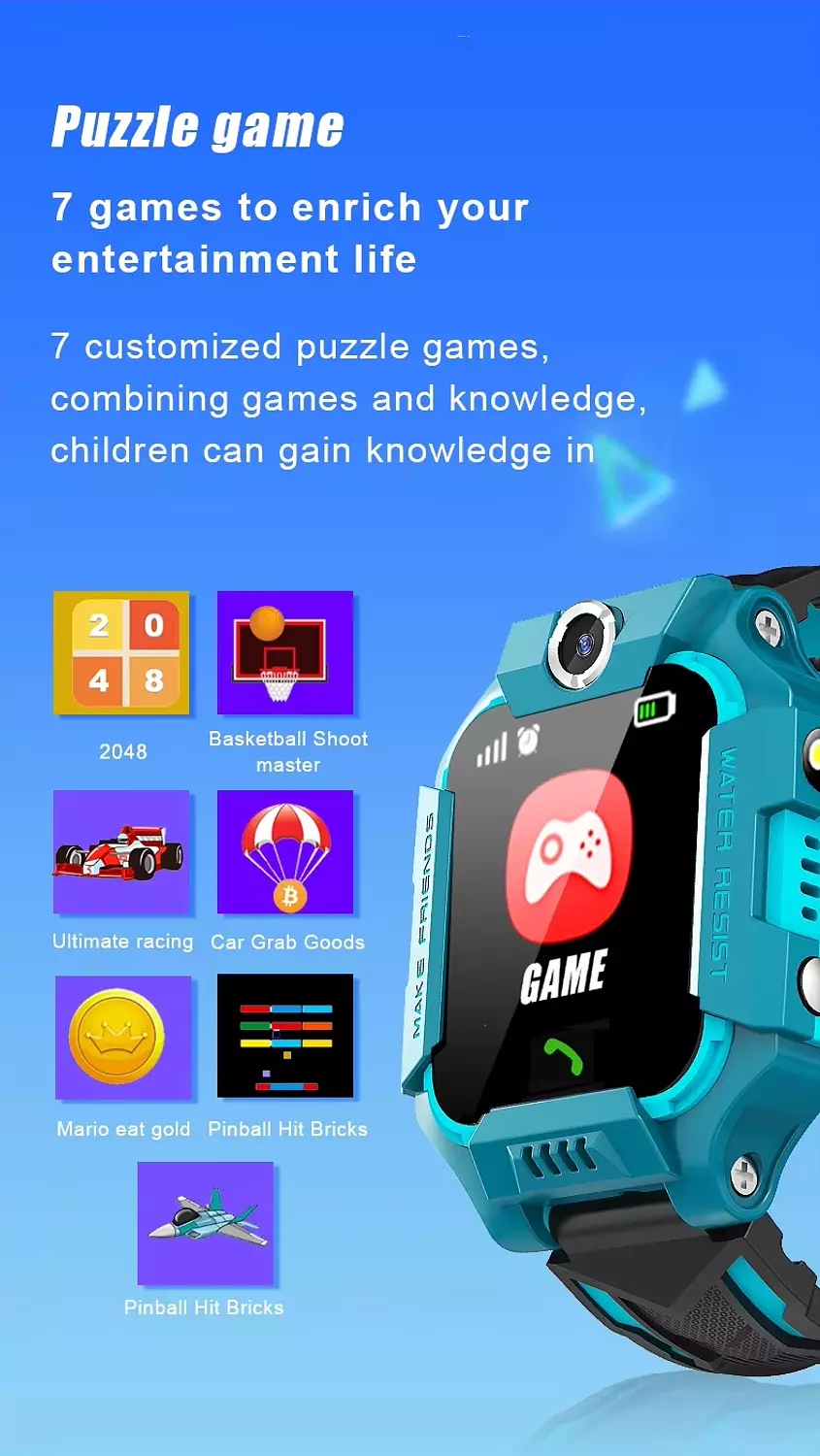 Z7PLUS Kids Smartwatch with GPS HD Screen Camera  5