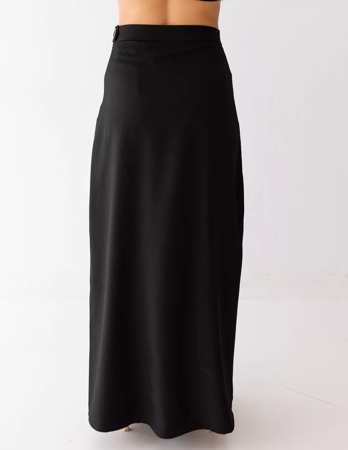 Black Icon A-line long skirt  2