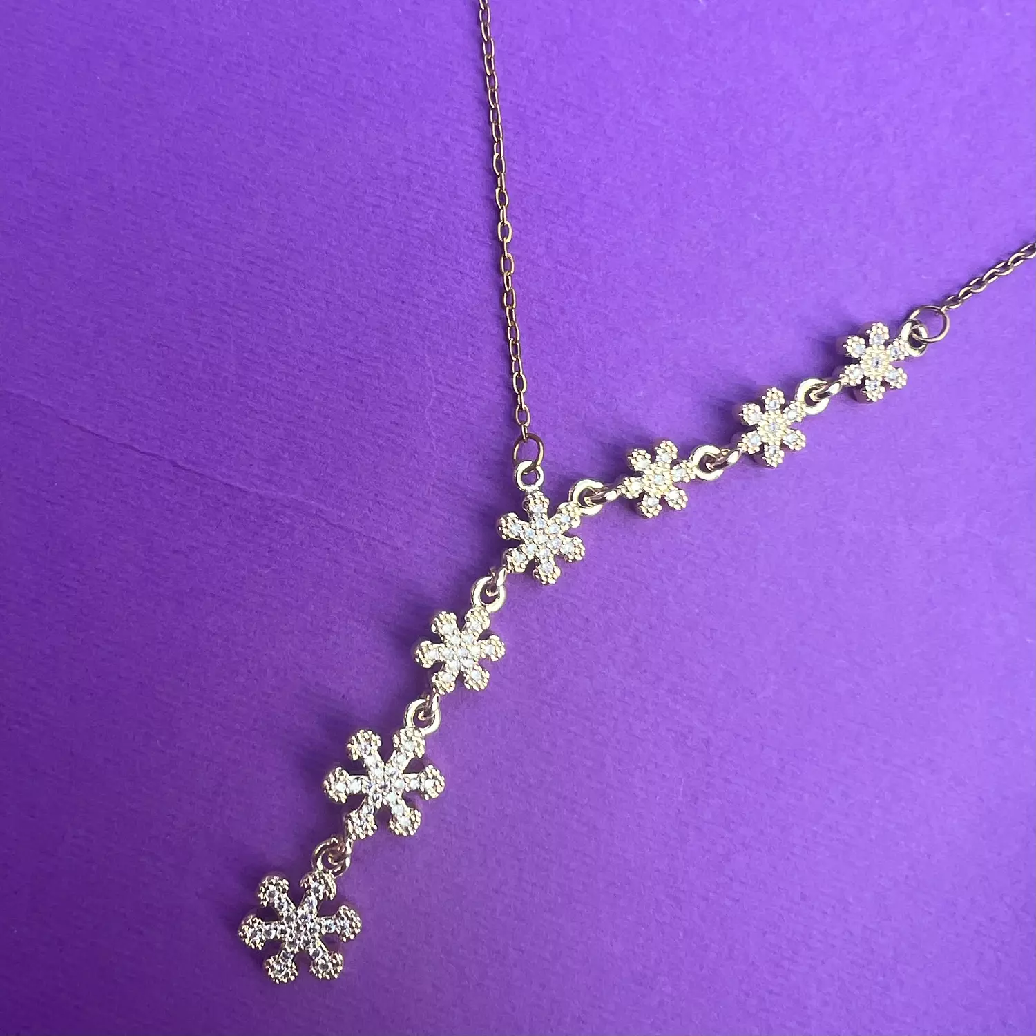 Snowflake Y Necklace  image