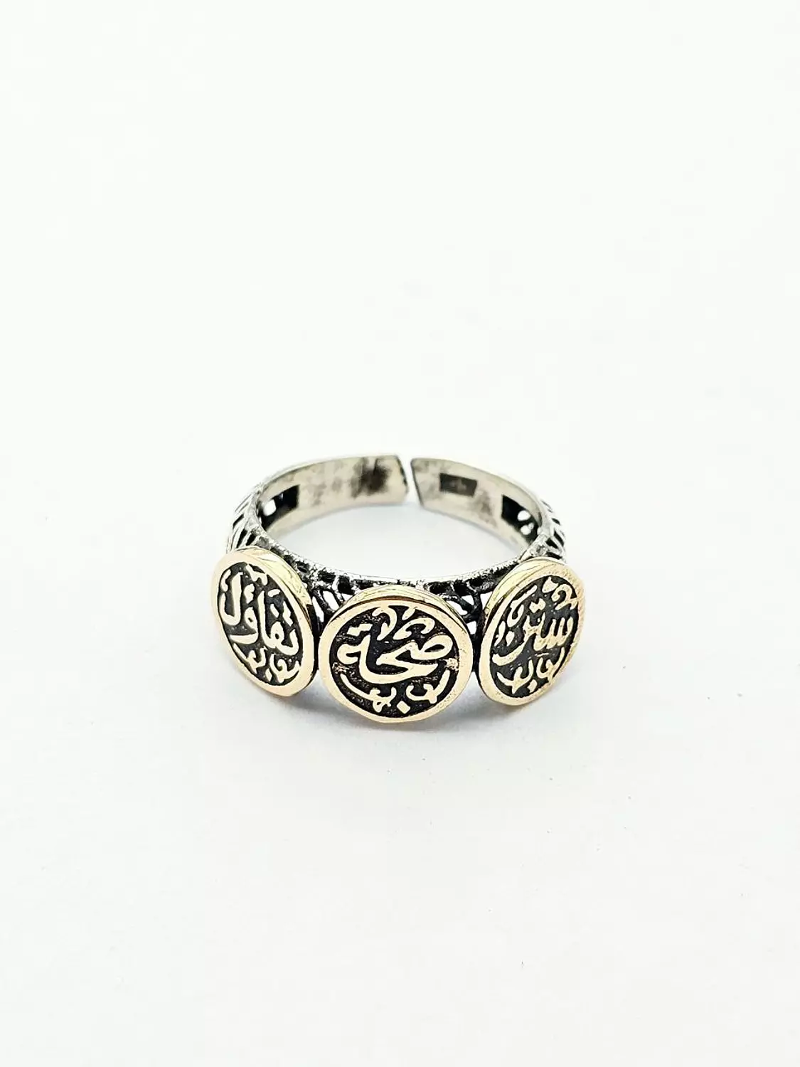 925 silver ring satr,saha,optimistic  image