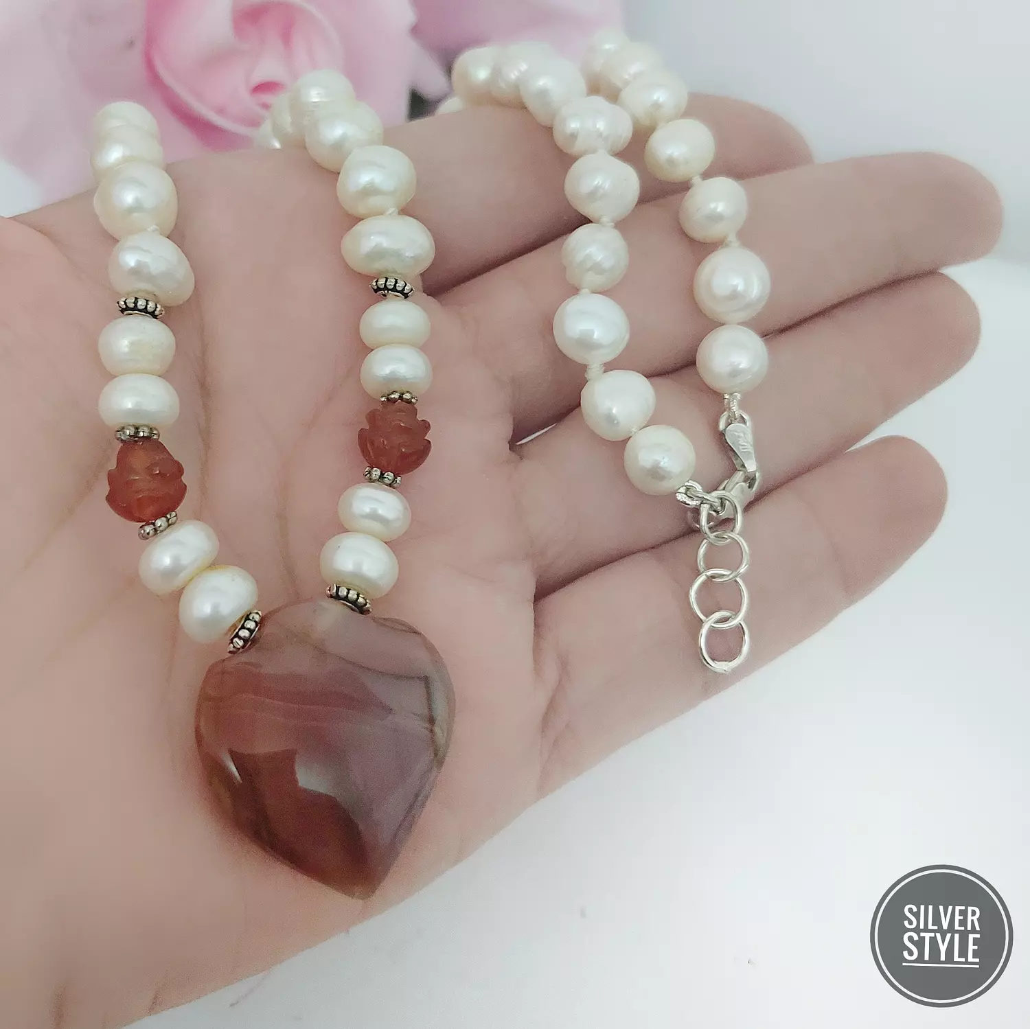 Natural Heart Agate 2