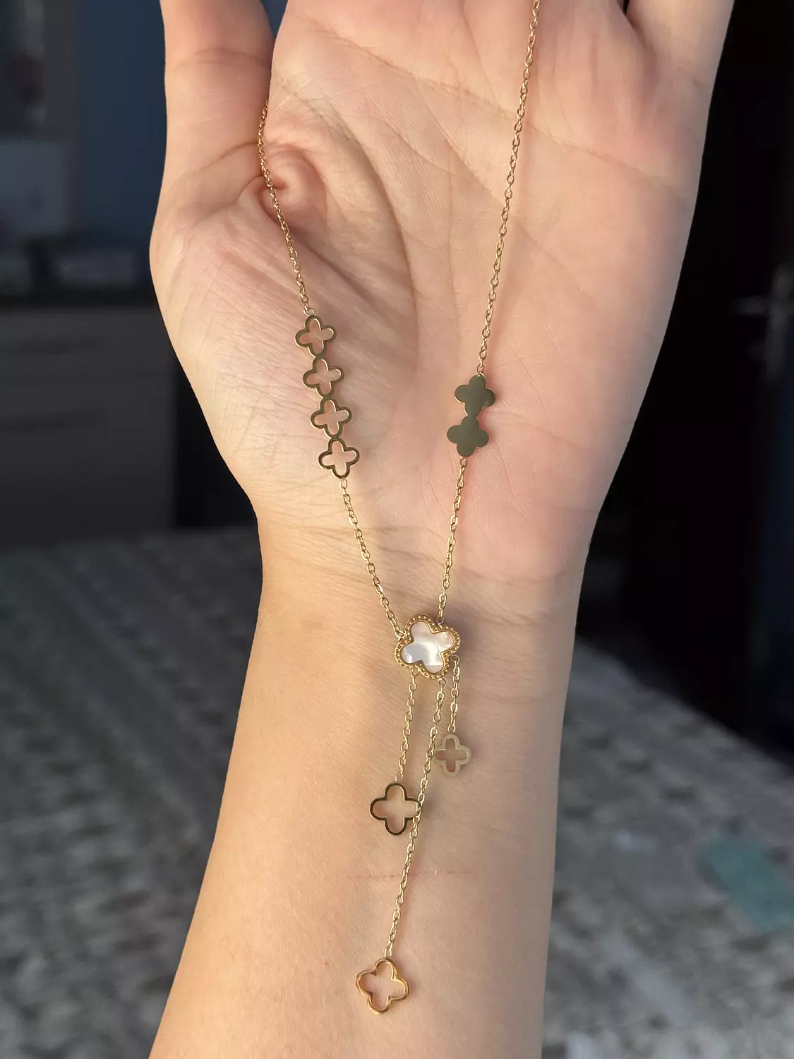 Stainless Steel Gold Necklace ( Stock ) 1