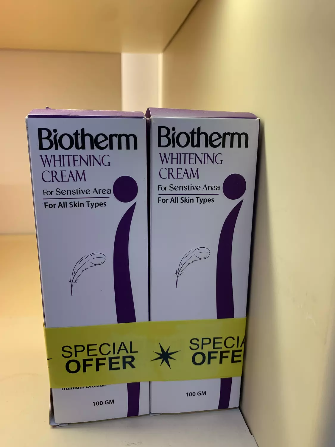 Biotherm whitening cream senstive image
