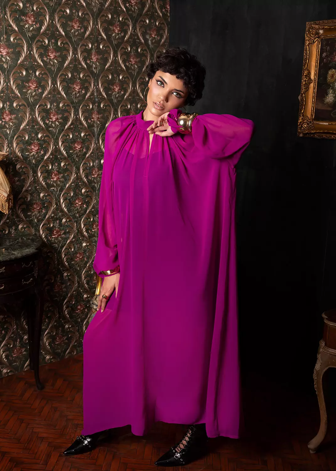 Laya Chiffon Dress hover image