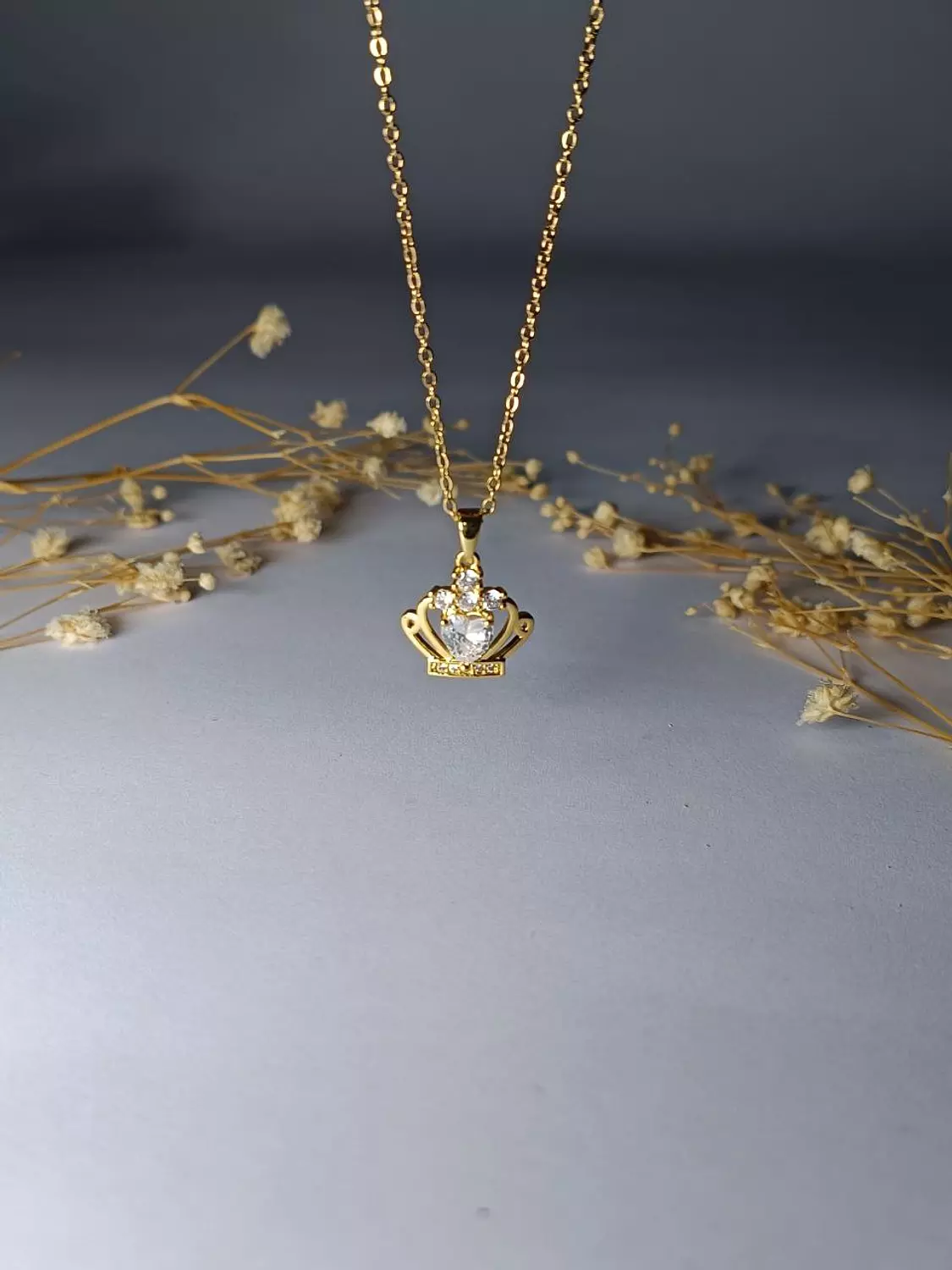 princess crown necklace image