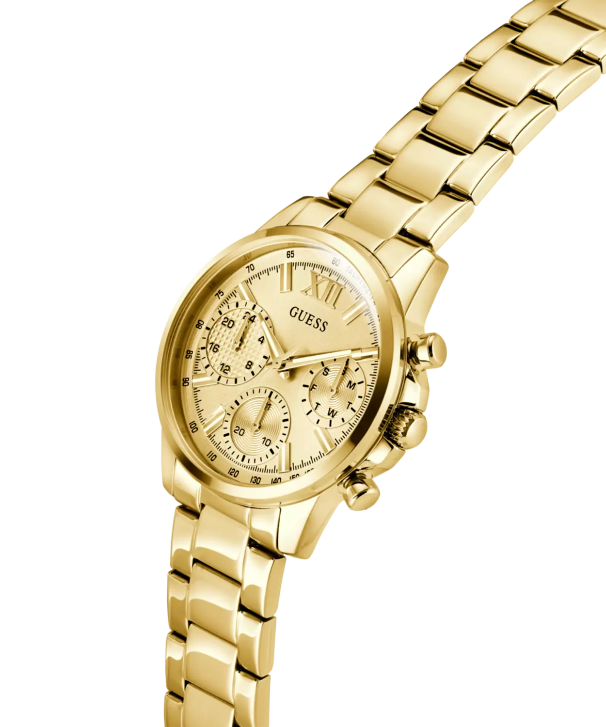 GUESS Ladies Gold Tone Multi-function Watch 4