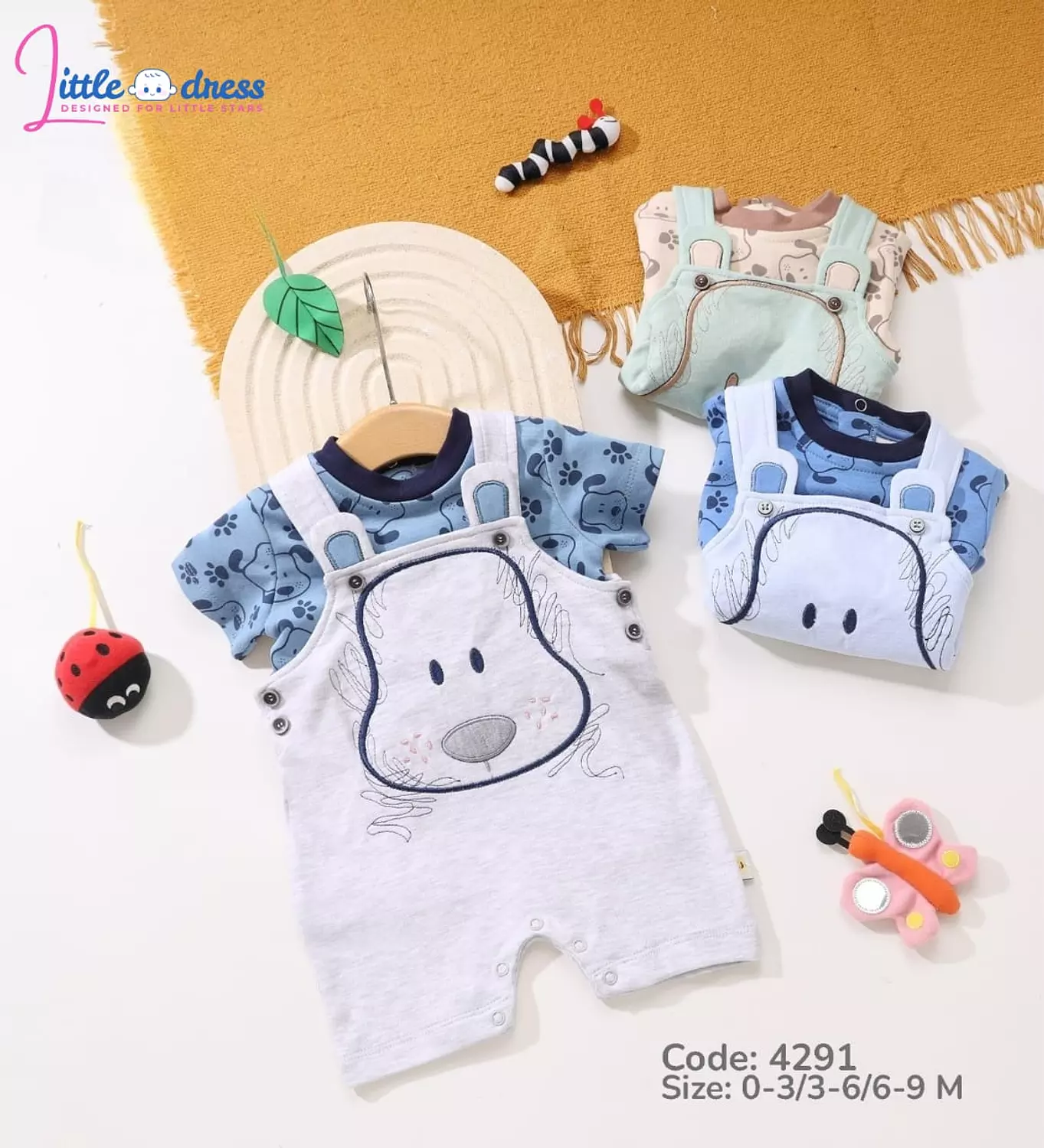 2-pcs half sleeve jumpsuit image