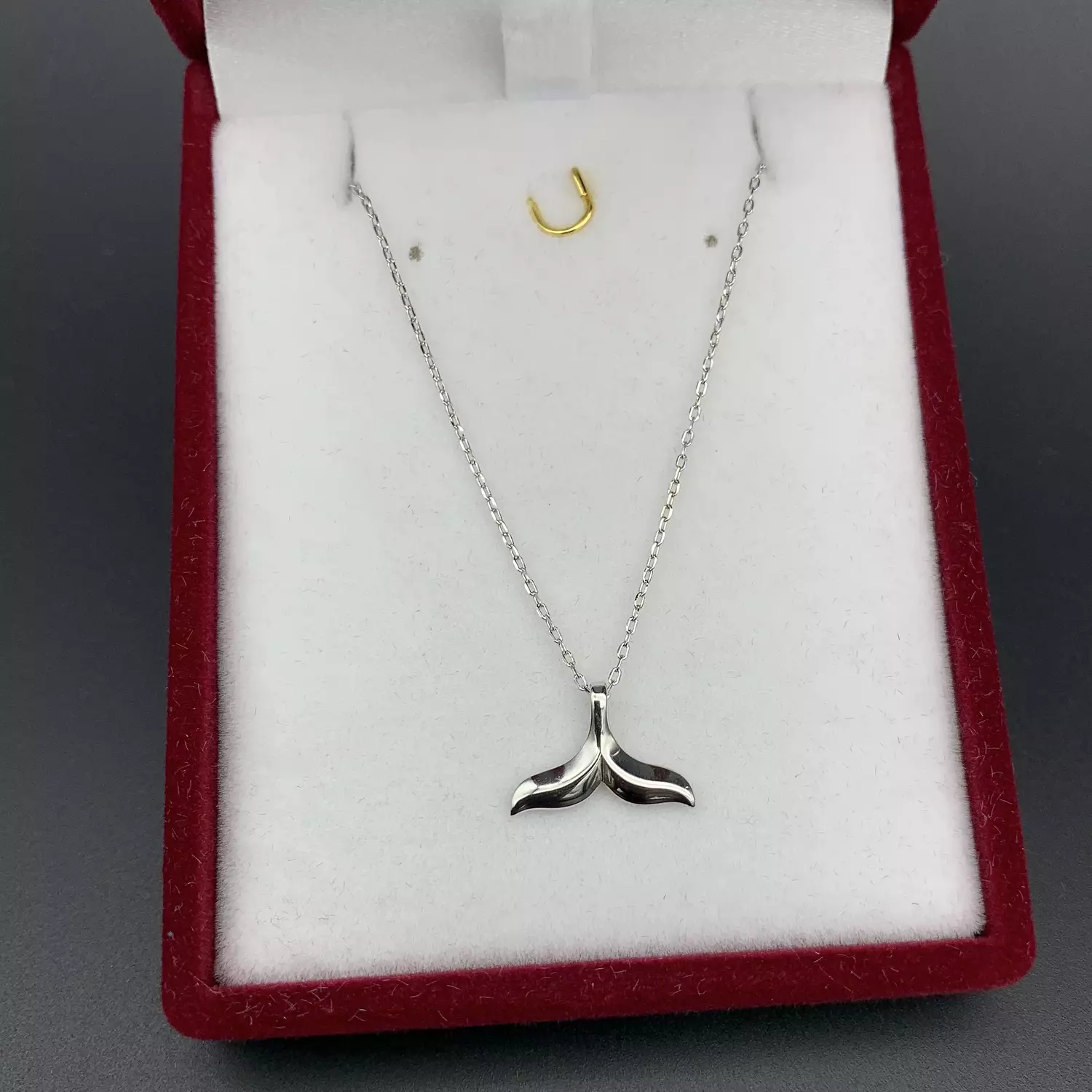Whale tail necklace image