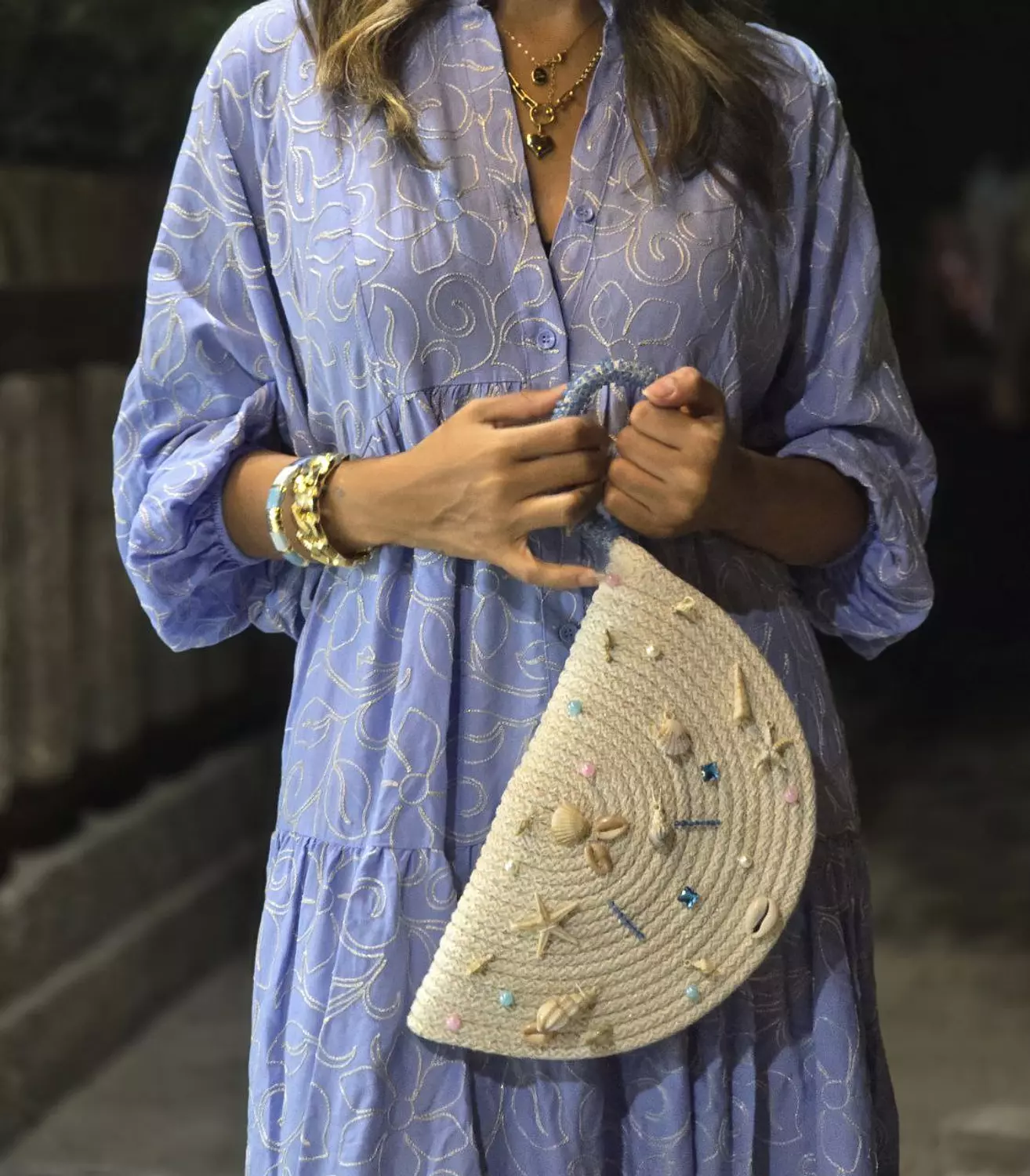 Baby Blue Embroidery Dress 2