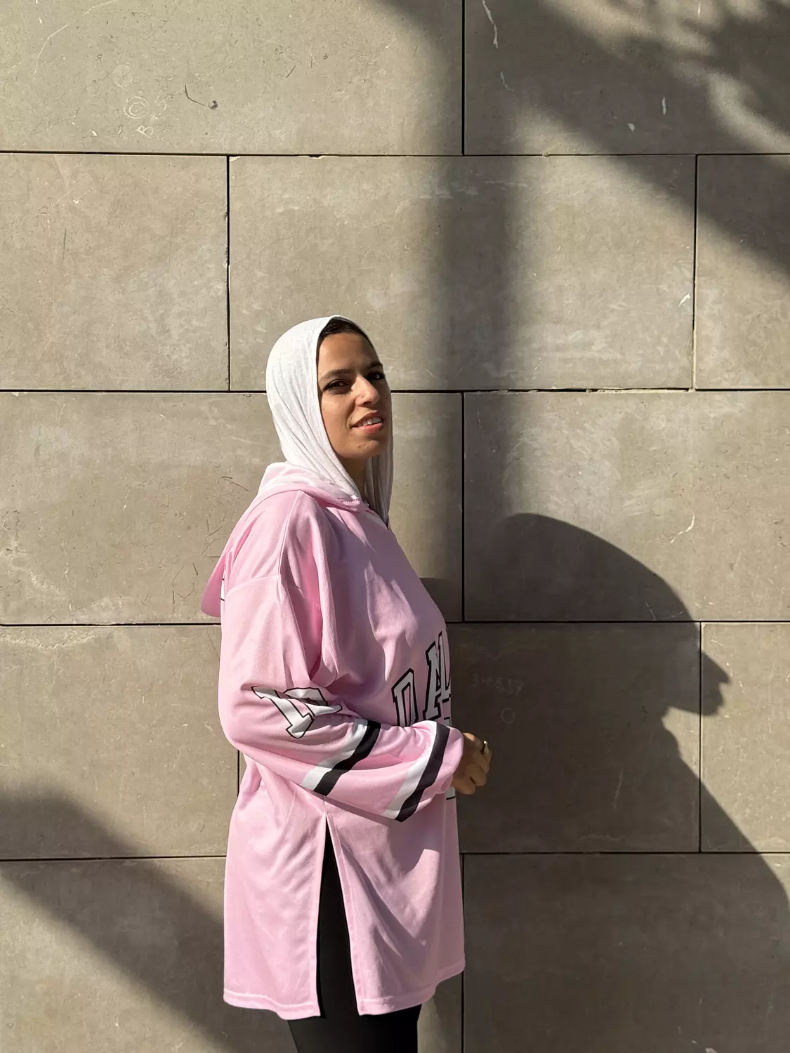 Jersey long-sleeves sports shirts in pink 3