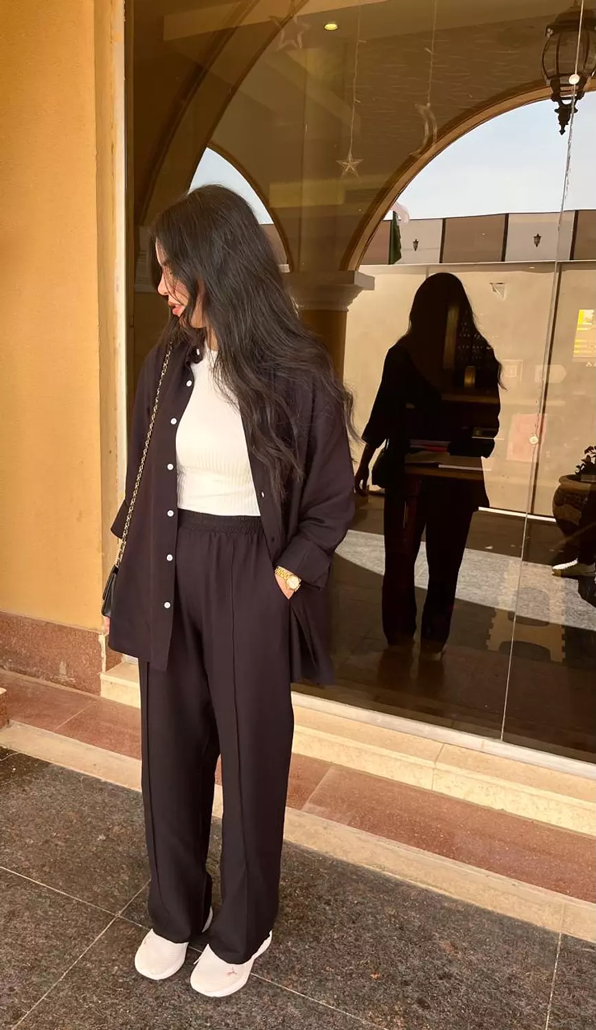 Black Linen Comfy Set 3