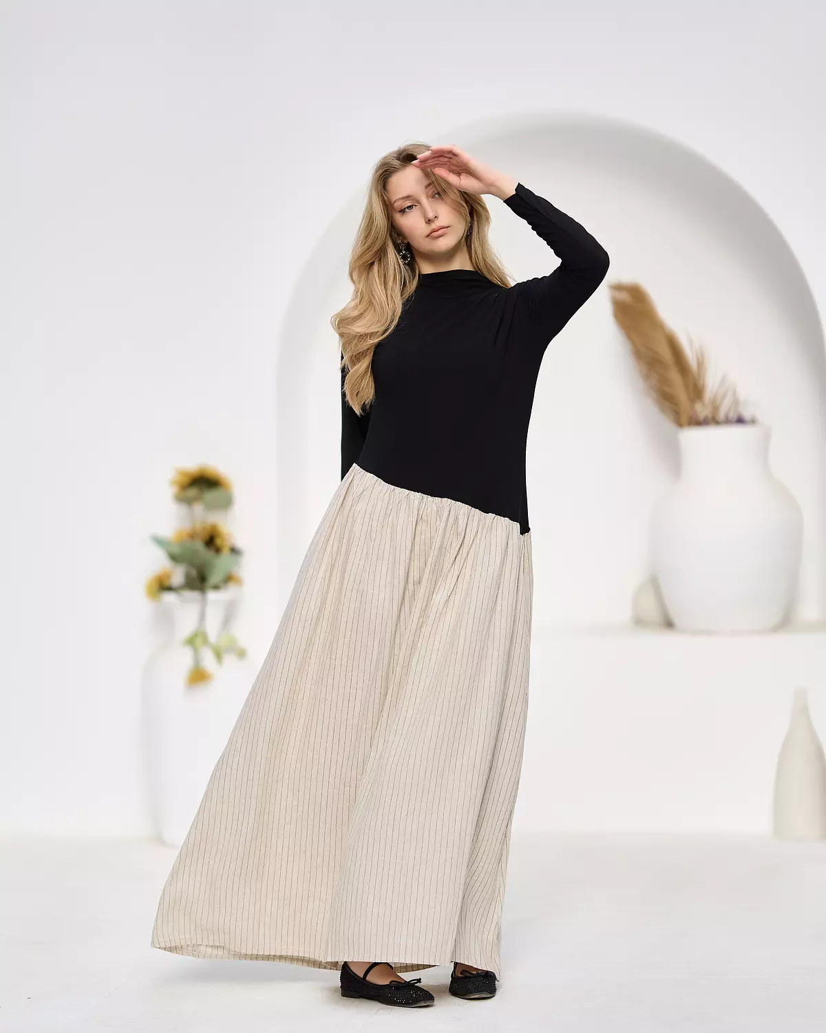 Pure linen dress 5