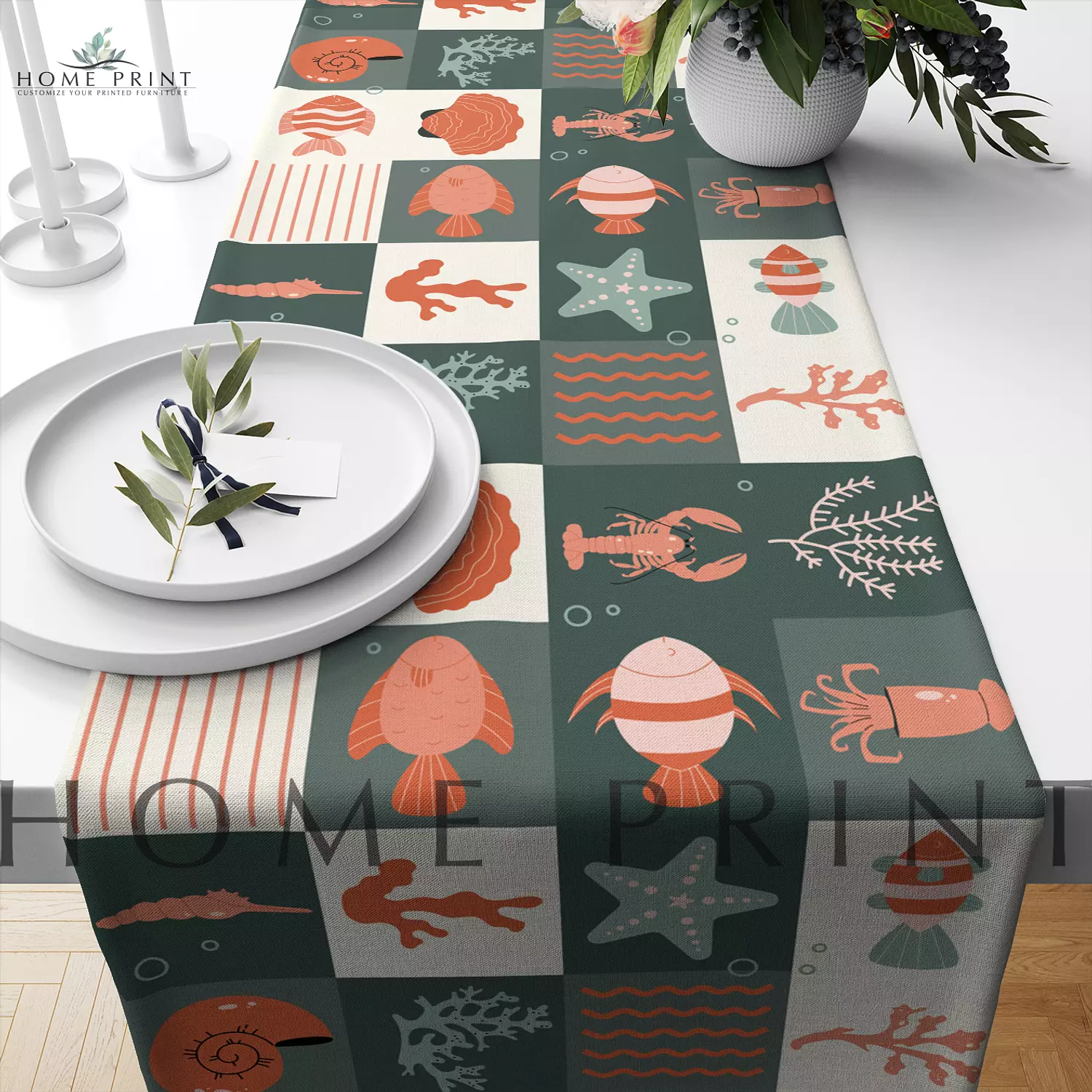 Summer Runner - Different Fish Type  - Multi Color Design  image