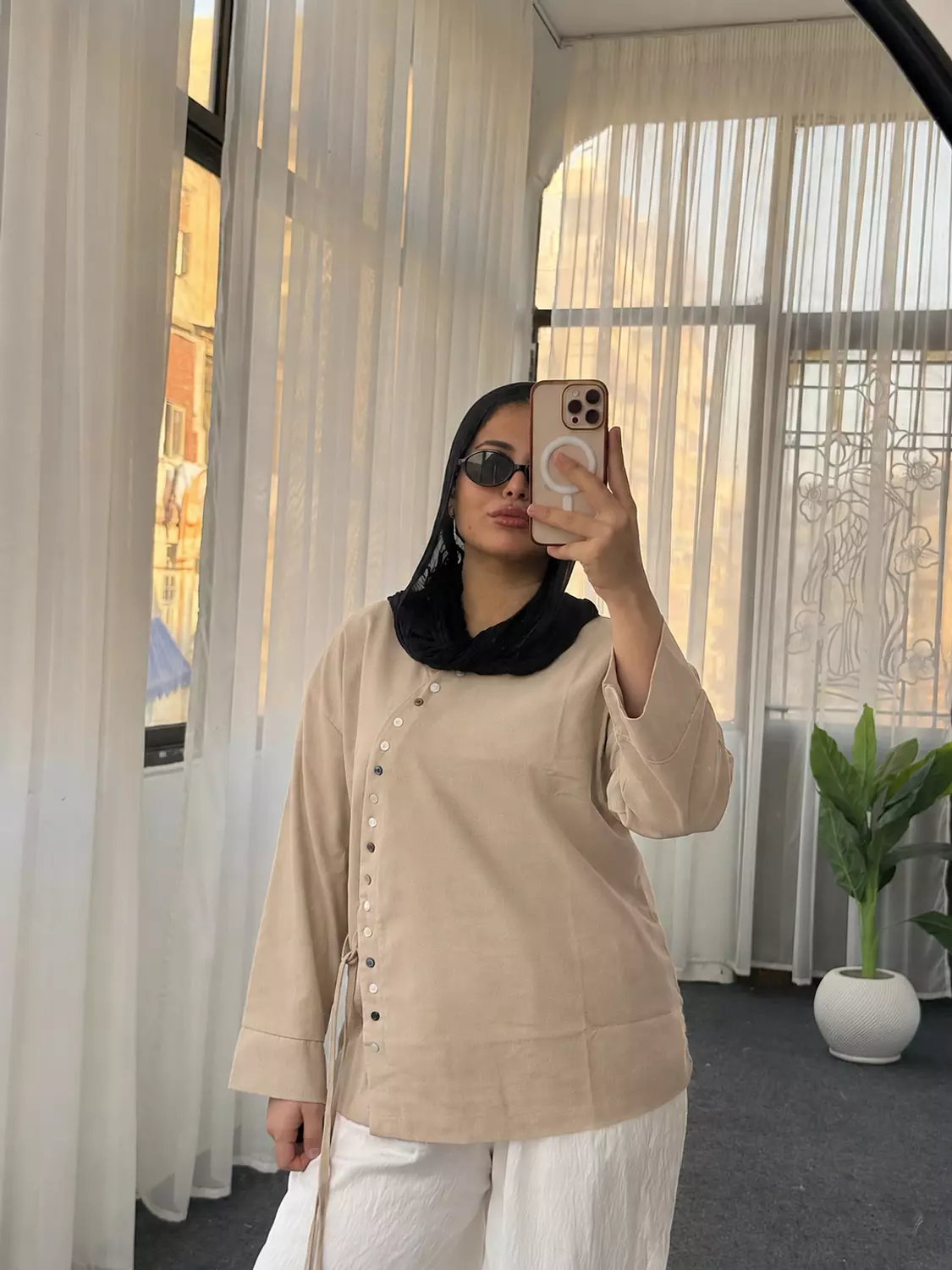 button side blouse 5