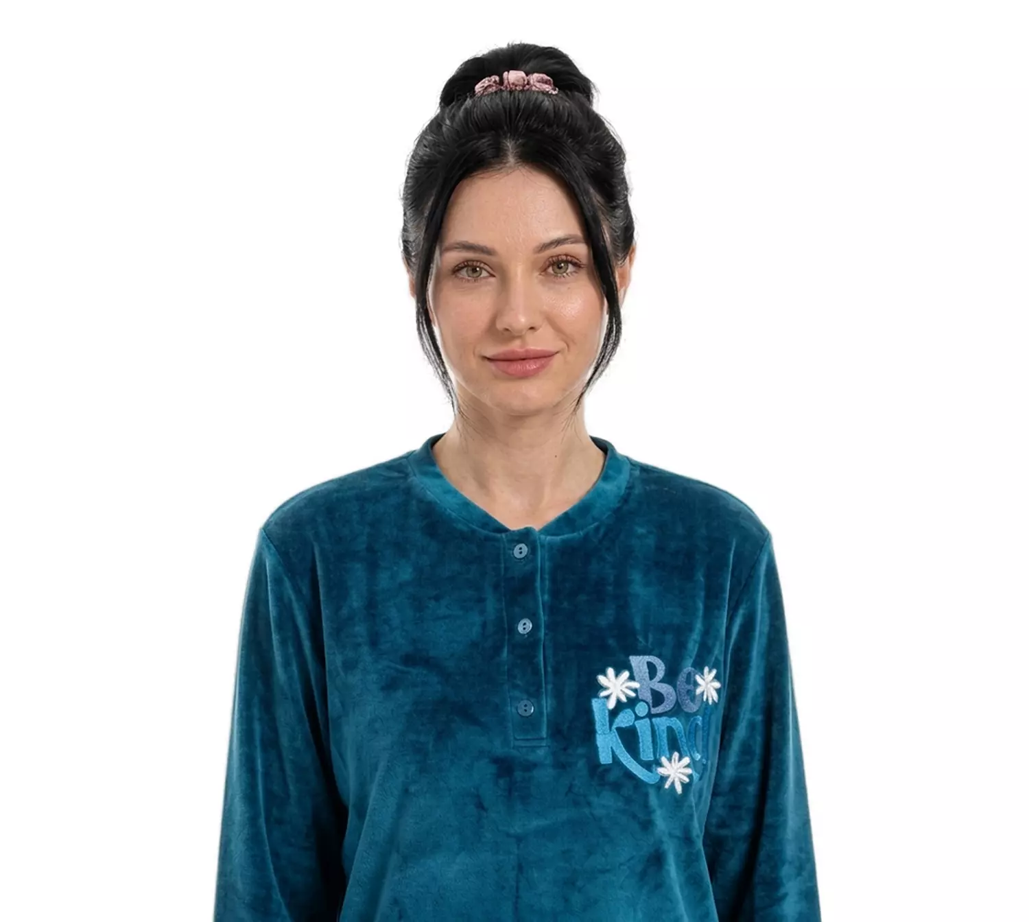 Shorto Women Pajama Fleece Joy PJ - 2639 - Navy Blue hover image