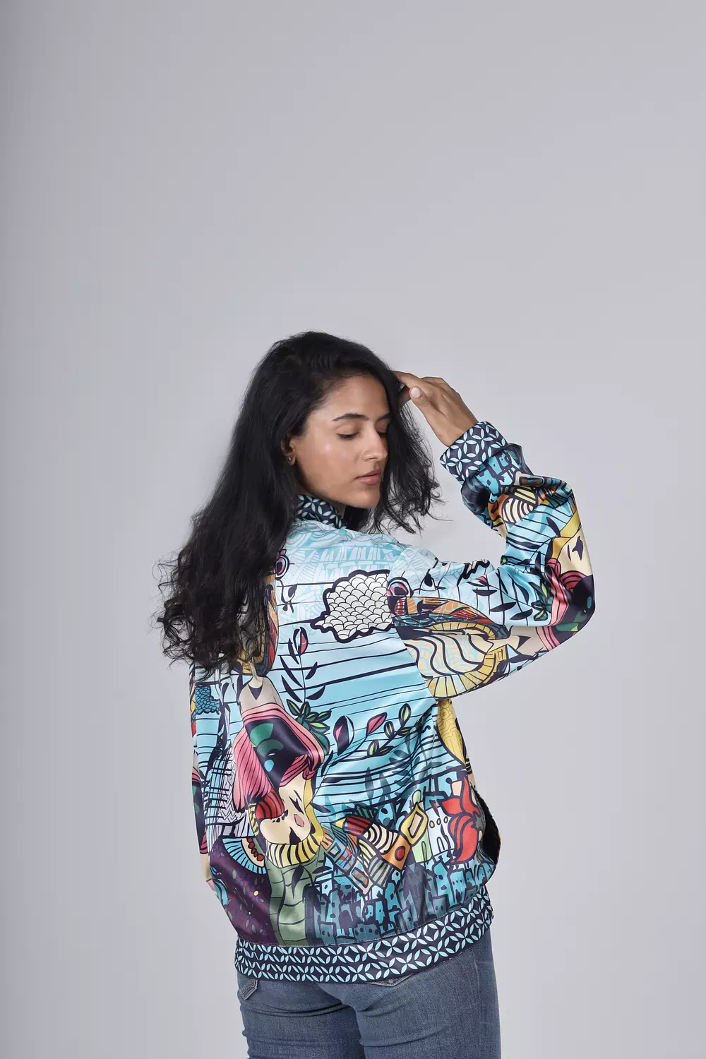 " NEVER LAND " Bomber Jacket 5