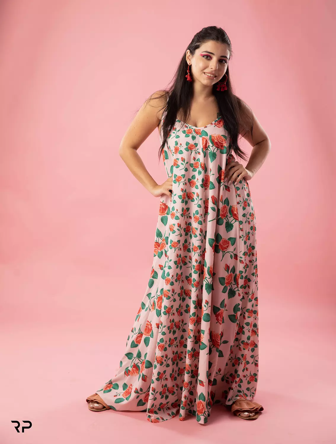 Red Flowers Dress image