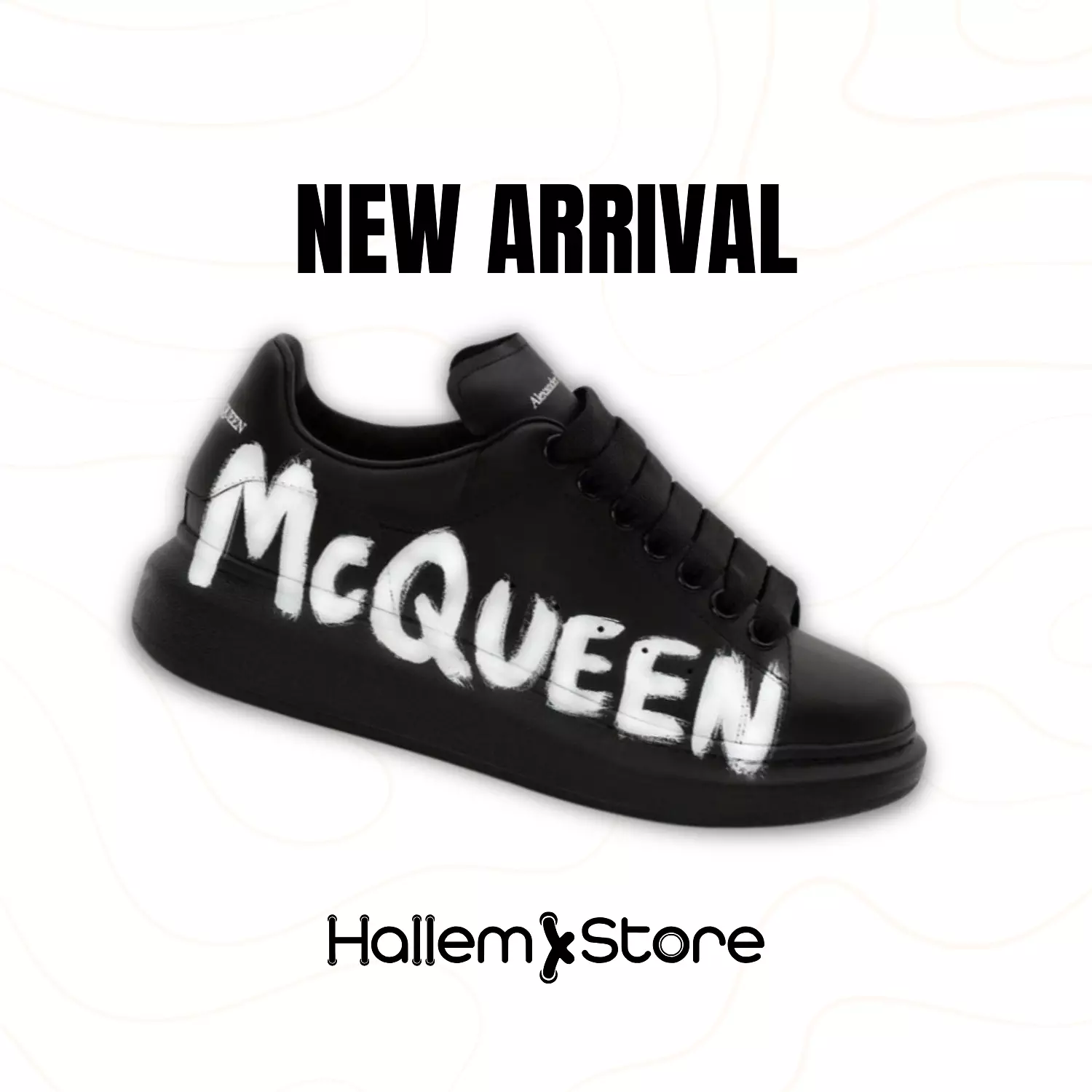 Alxexander mccQueen graffiti print white image
