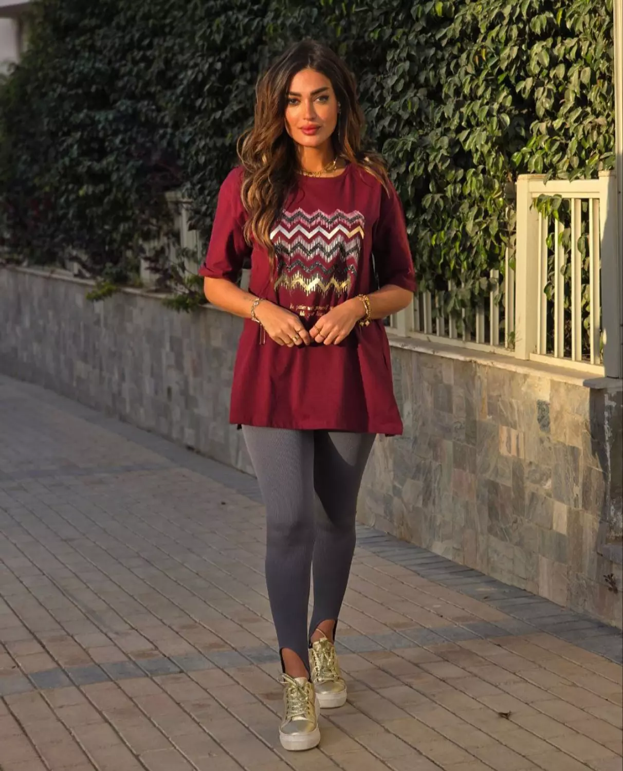 Ribbed Stirrup Ankle Legging  2