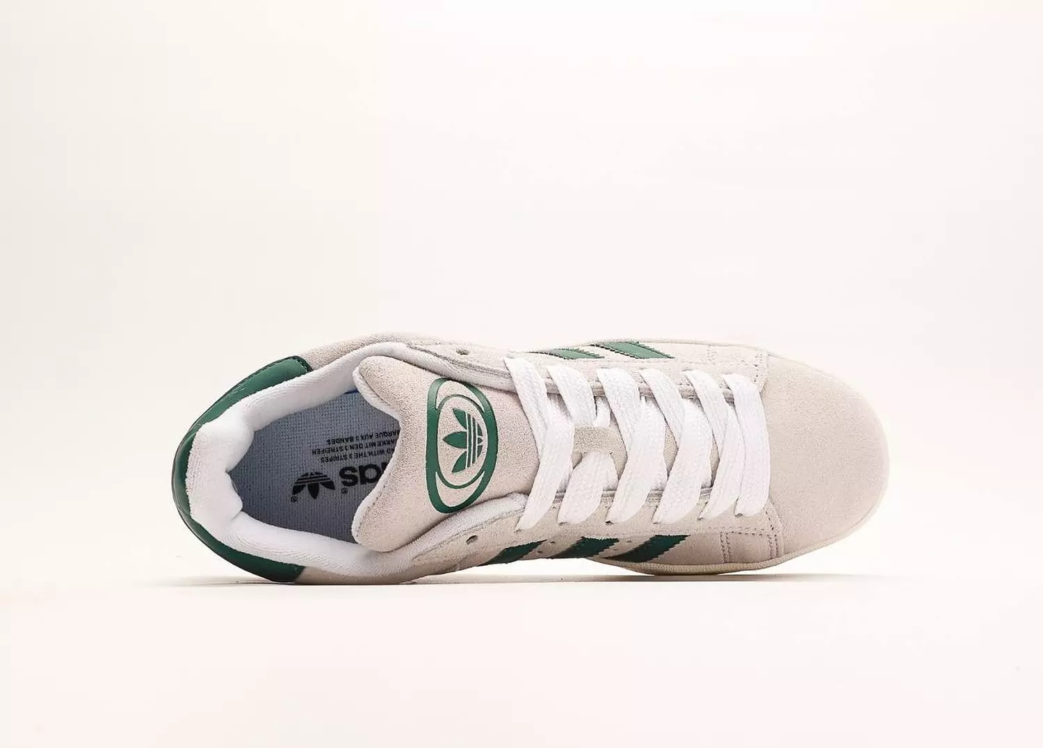 adidas Campus 00s Crystal White Dark Green  2