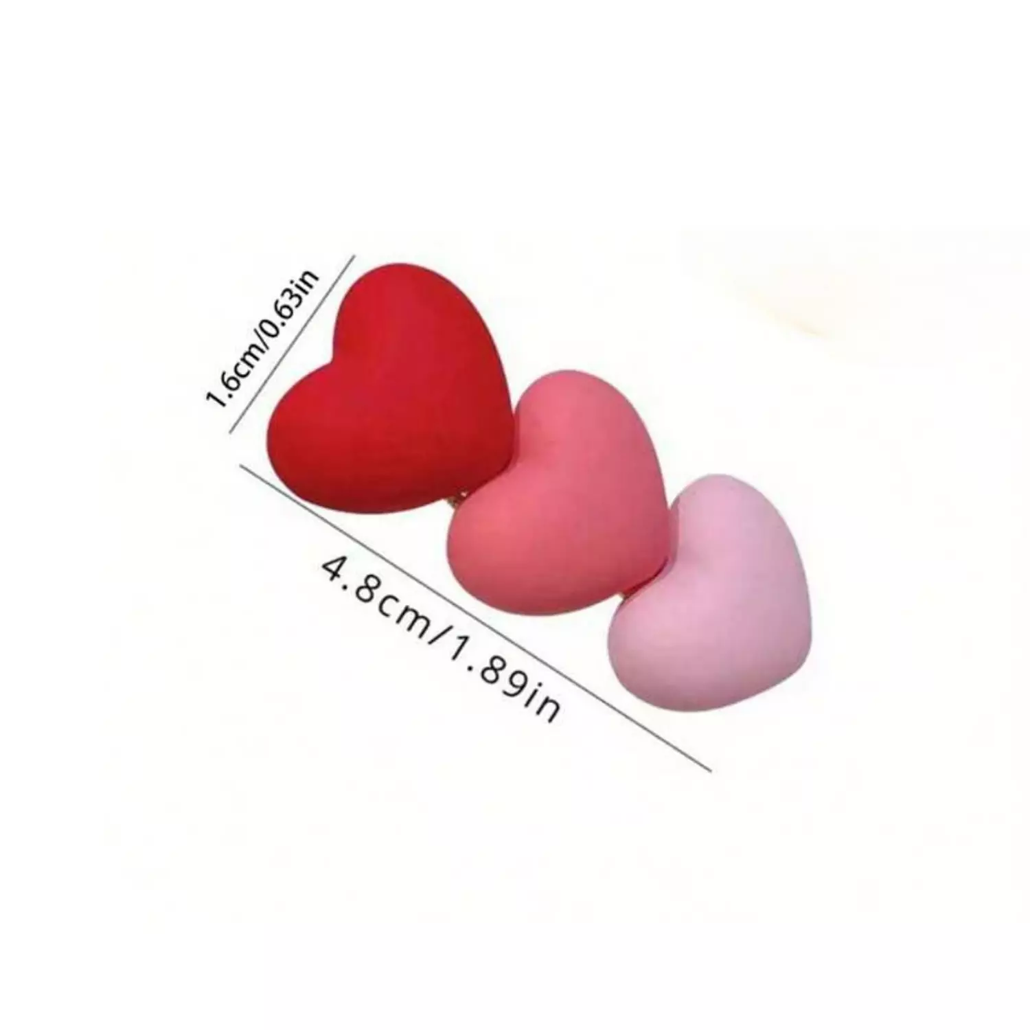 Triple Heart 2 Pc Hair Pin Set 4