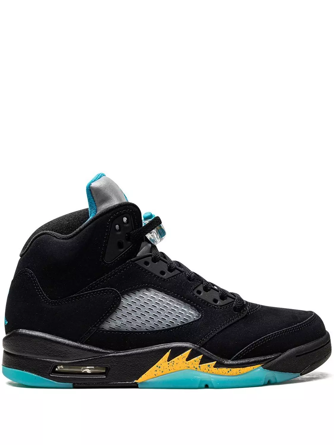 Air jordan 5 aqua black image