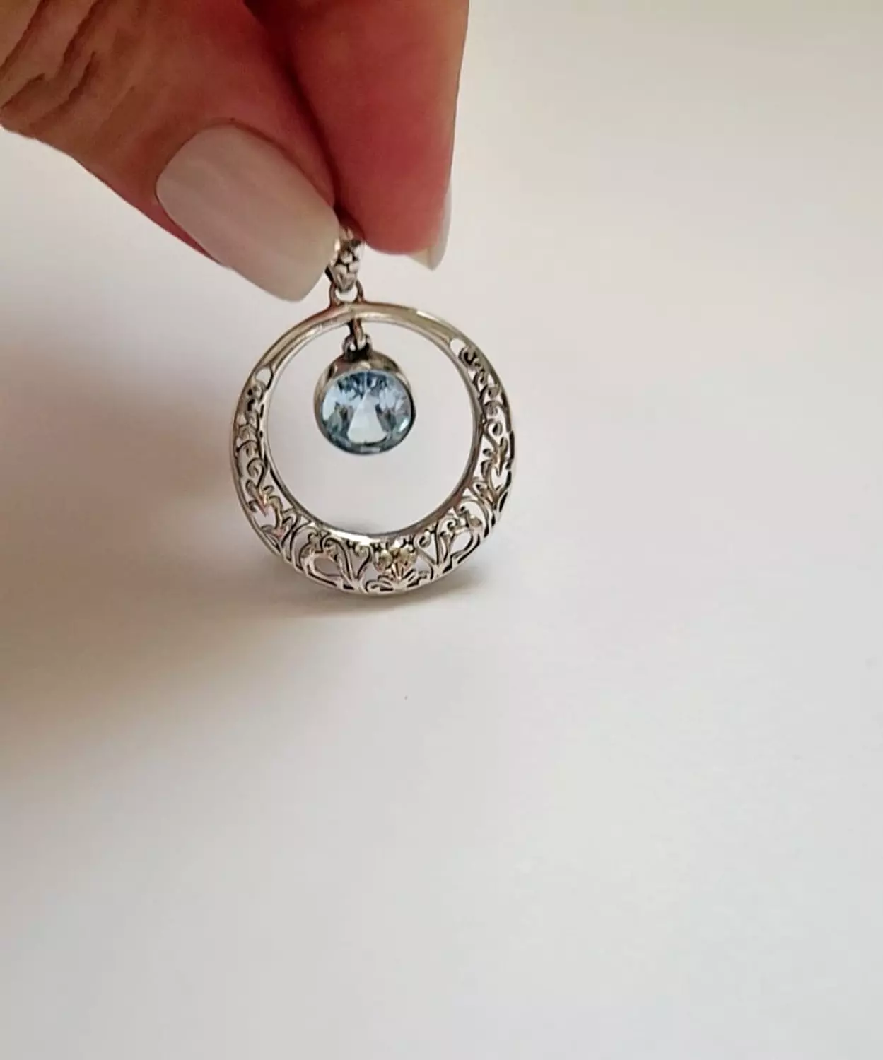 Aqua marine necklace  3