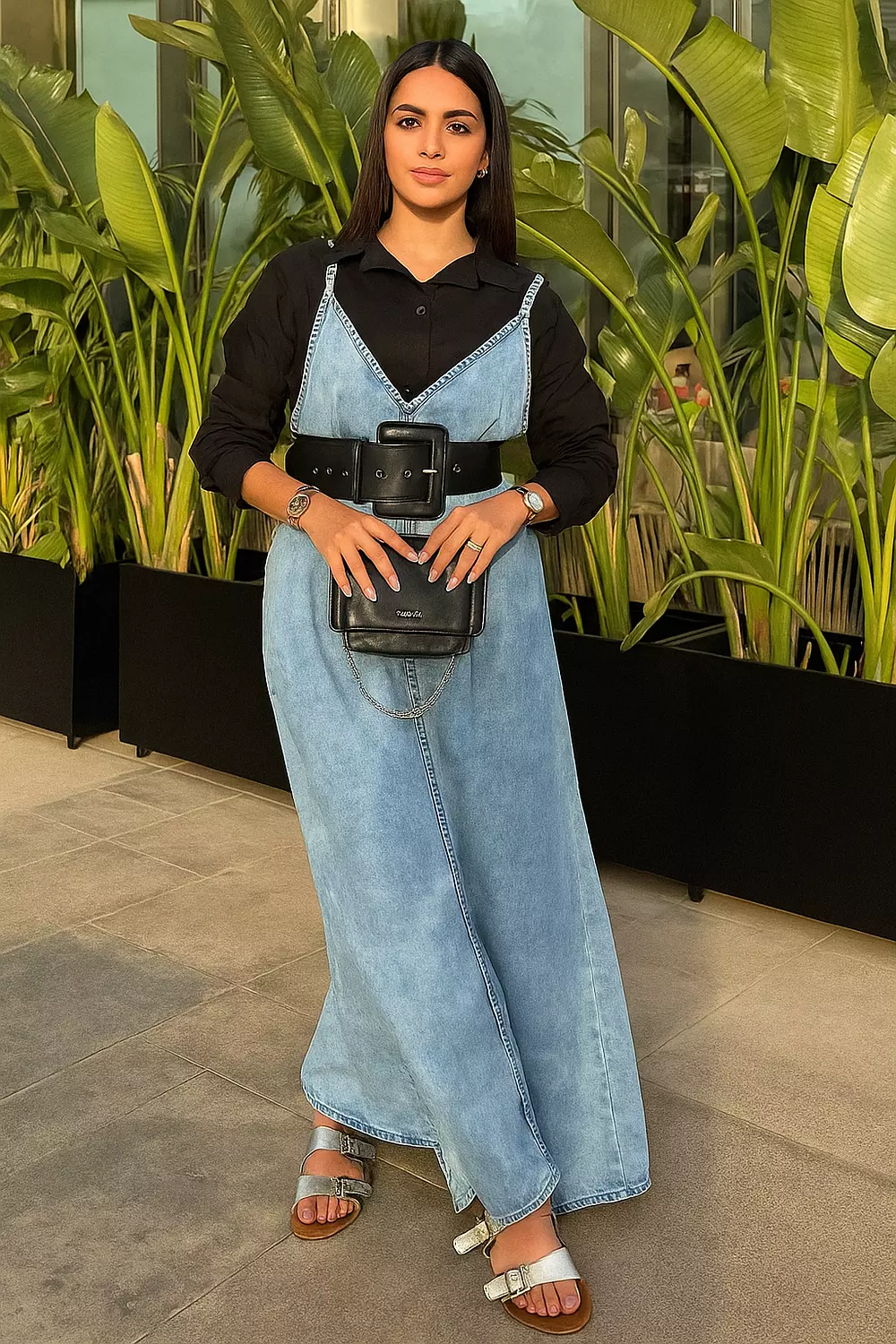Denim Drift Dress image