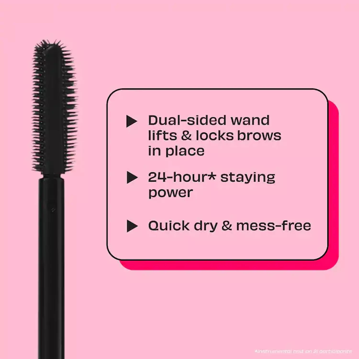 Benefit Cosmetics Mini 24-HR Brow Setter Clear Brow Gel with Lamination Effect 3