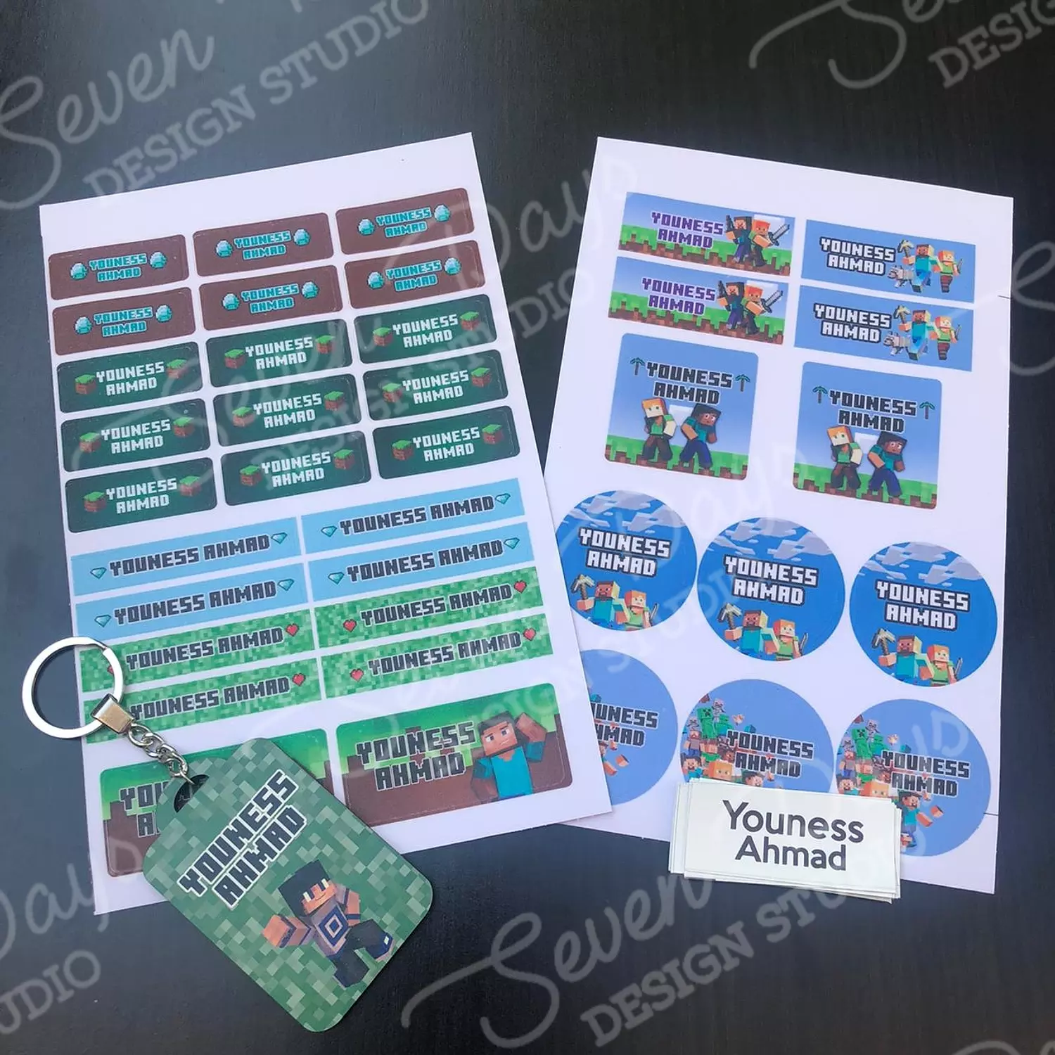 Minecraft School Labels 4