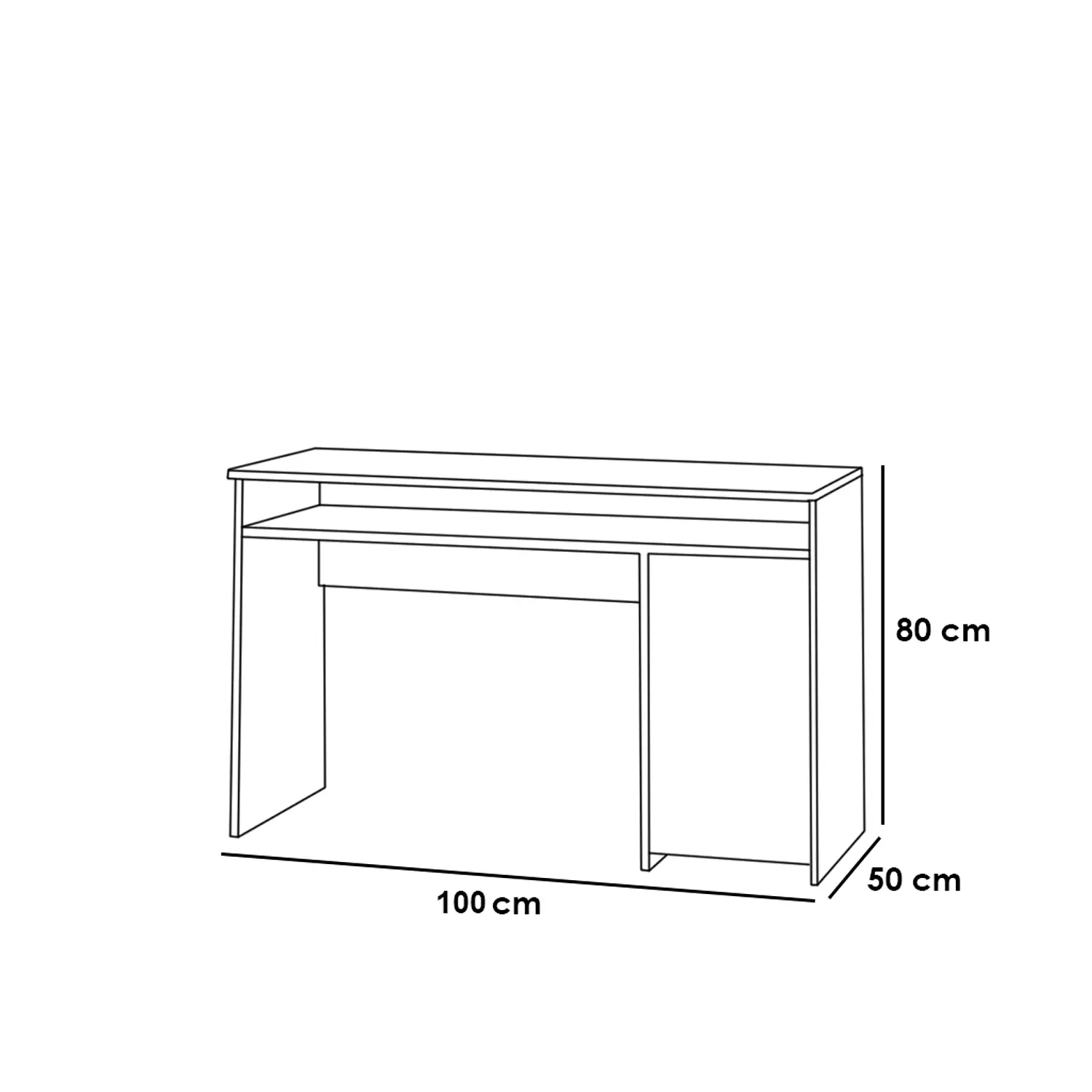 Desk 100x50x80 cm - artco.desk67 1