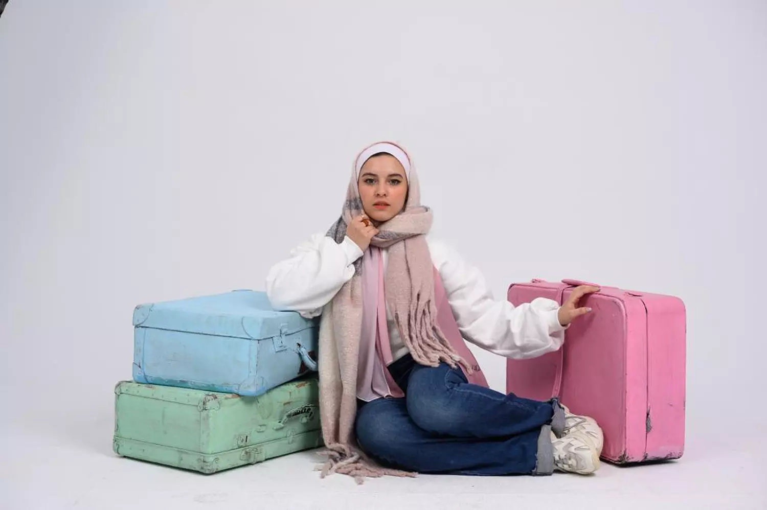 Pink Scarf hover image