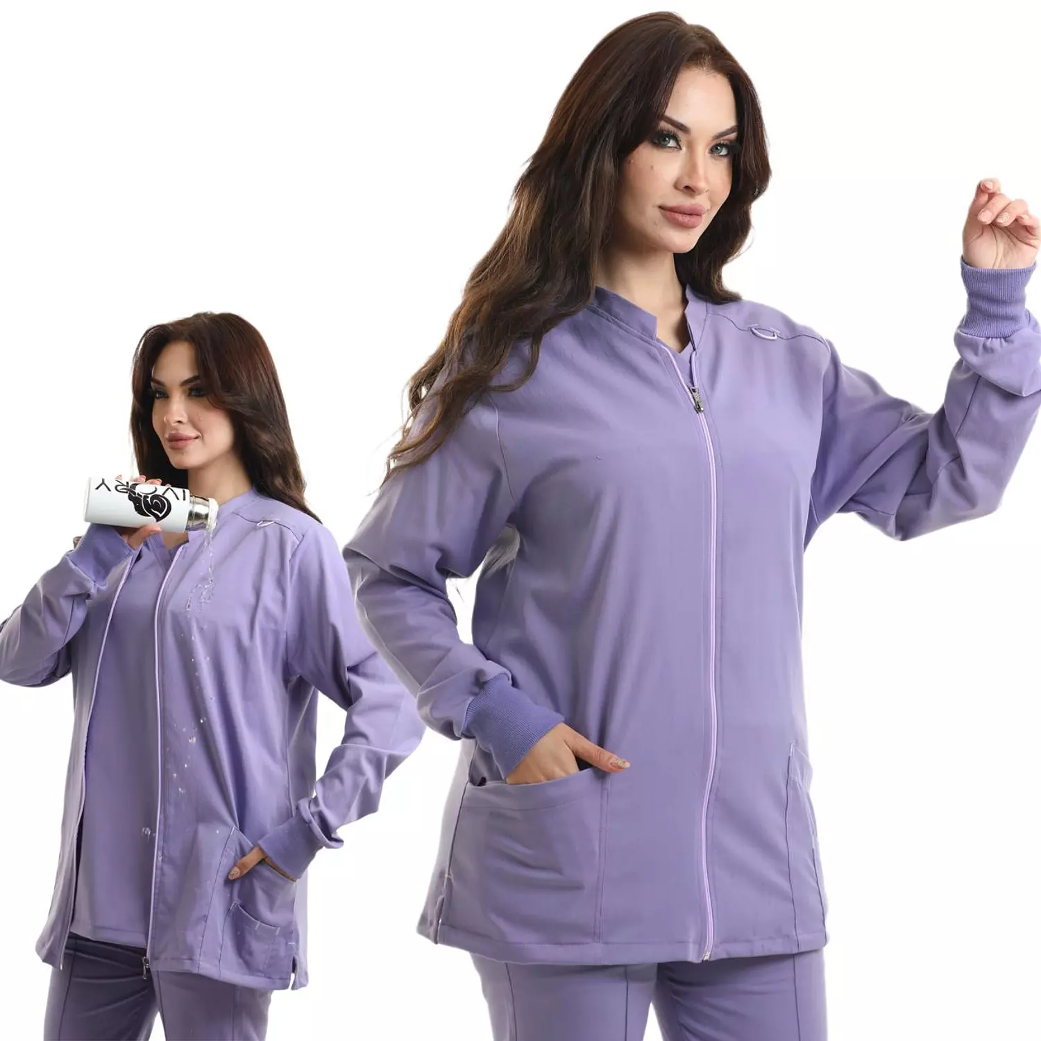 Violet New Flexi Lab Coat image