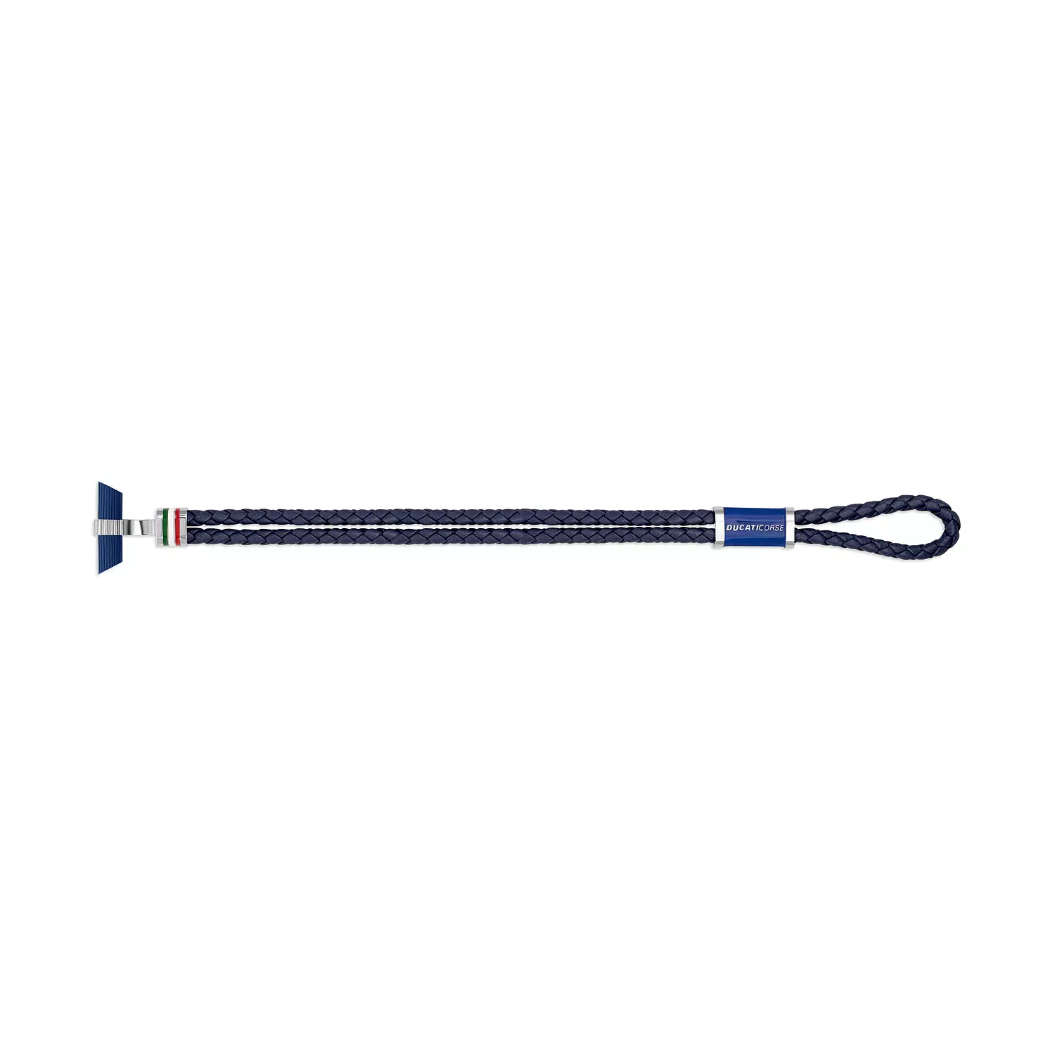 Ducati - DTAGB2136809 - COLLEZIONE T NAVY LEATHER WITH Stainless Steel BRACELET LARGE 2